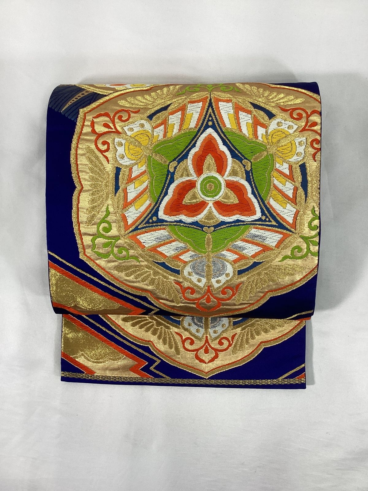 袋帯/美品/西陣/ブルー×金/振袖用/13489 - メルカリ