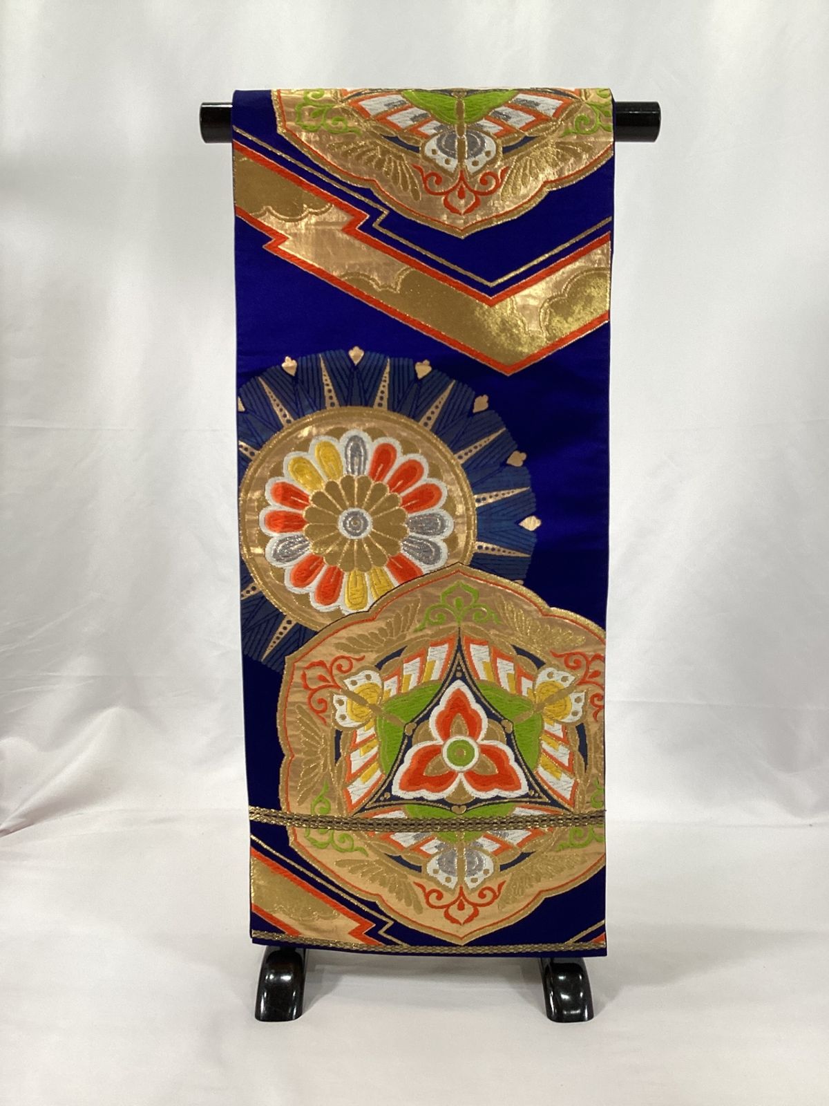 袋帯/美品/西陣/ブルー×金/振袖用/13489 - メルカリ