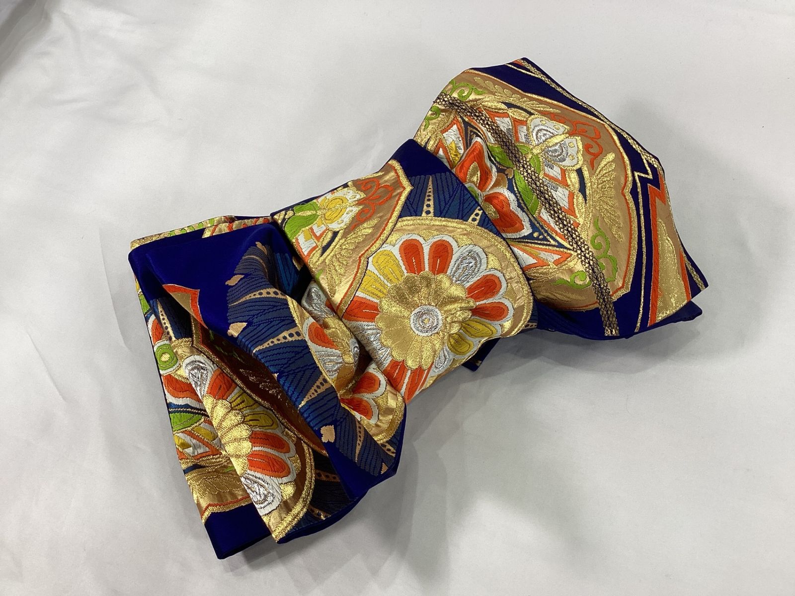 袋帯/美品/西陣/ブルー×金/振袖用/13489 - メルカリ