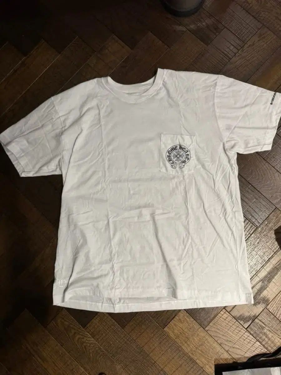 クロムハーツ ホースシュー ロゴ ポケット Tシャツ 白 2XL