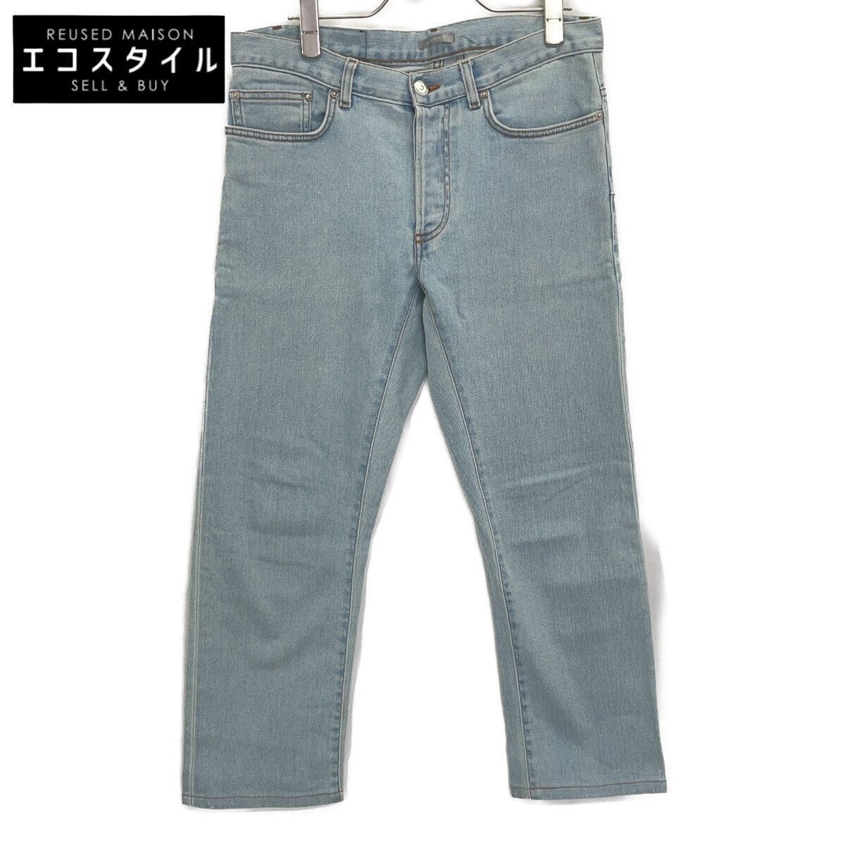 DIOR　ディオール　863DS11T082X ライトブルー ジップフライデニムパンツ　29