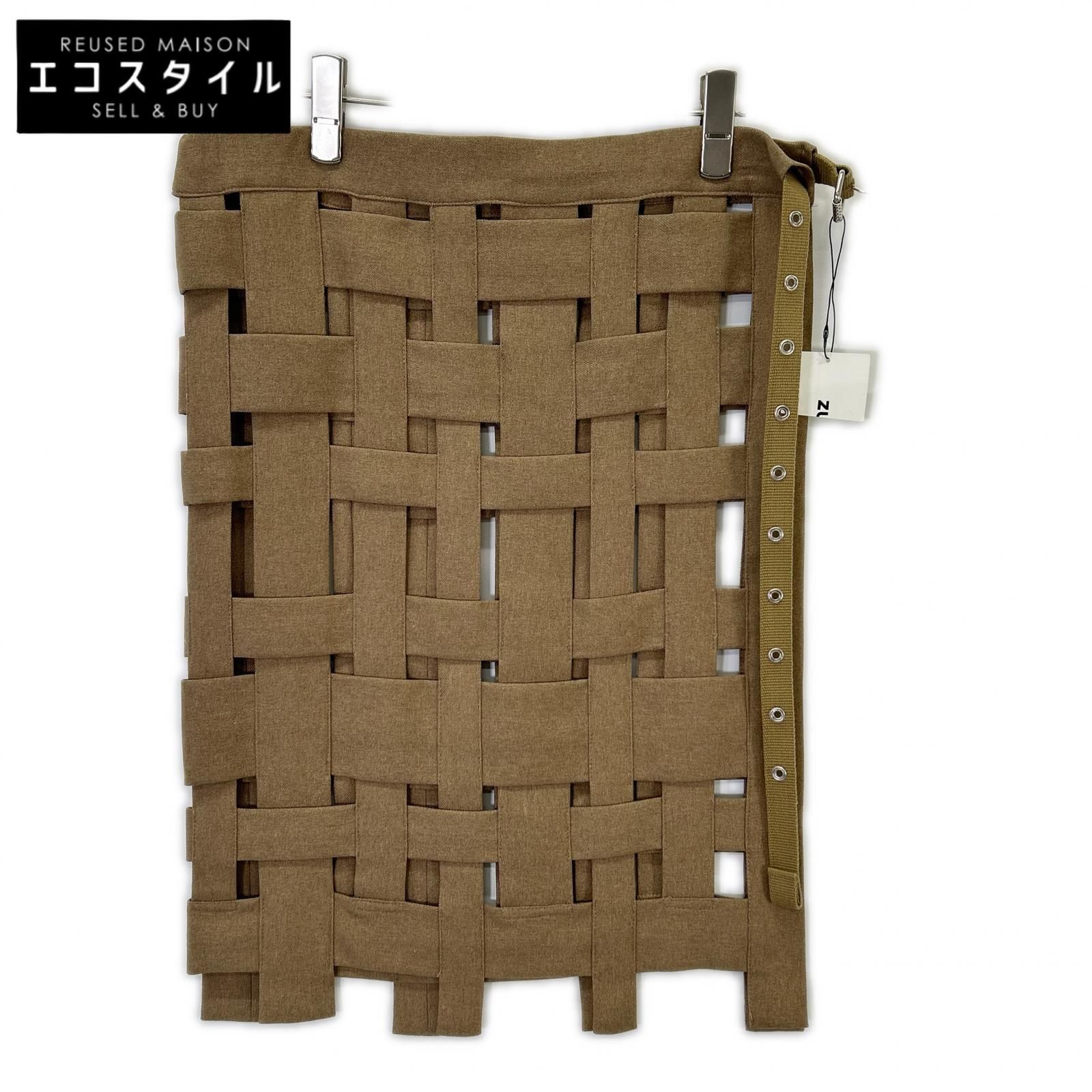 ZUCCA　ズッカ　CZ04FG574 ブラウン デザインスカート　M