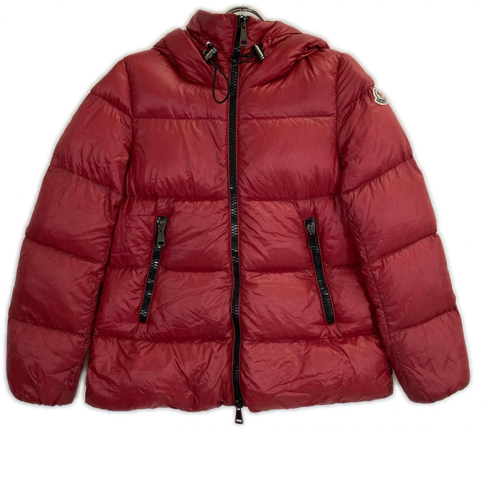 MONCLER SERITTE（セリッテ）ダウンジャケット　サイズ2 【超美品】 MONCLER モンクレール SERITTE セリッテ レッド フーディショート
