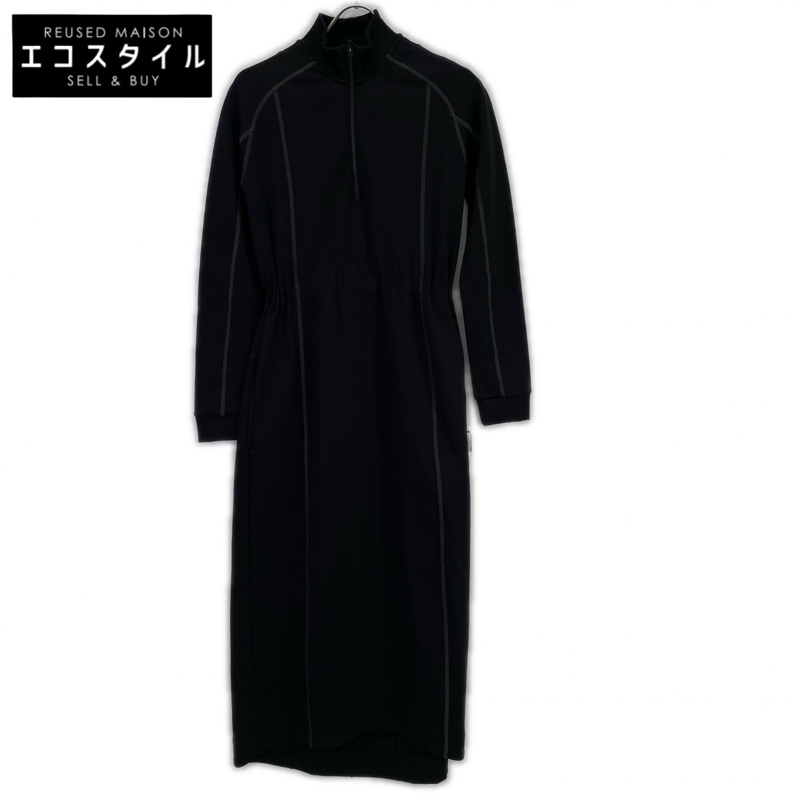 Y-3 ワイスリー HA6299 ブラック ハーフジップ クラシック トラックドレス XS
