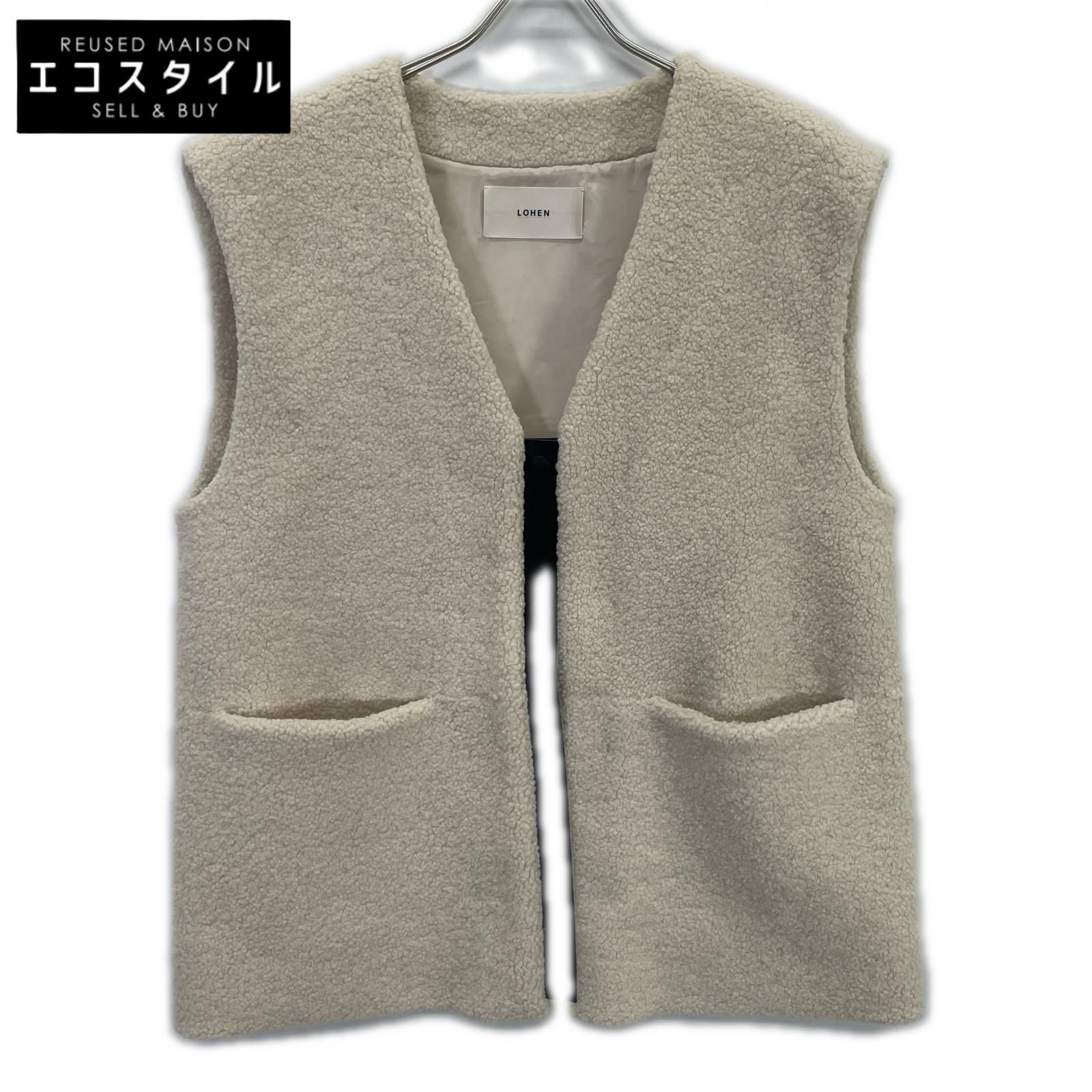 LOHEN　ローヘン　LH24A-JK054 24AW アイボリー ECO MOUTON GILET ボアジレベスト　F