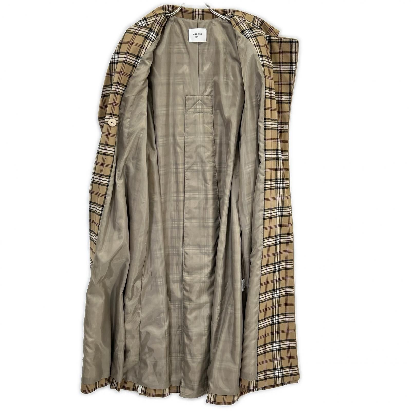 Ameri アメリ 01920740550 ベージュ PASS CODE CHECK COAT チェック 