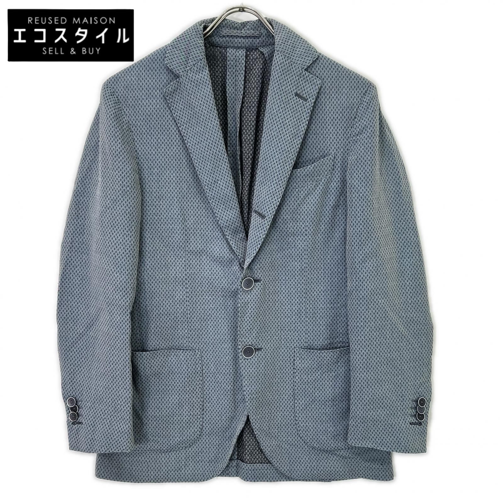 LARDINI　ラルディーニ　JG226AQ-60 ライトブルー コットン100 バーズアイ 2Bテーラードジャケット　44 17,243円