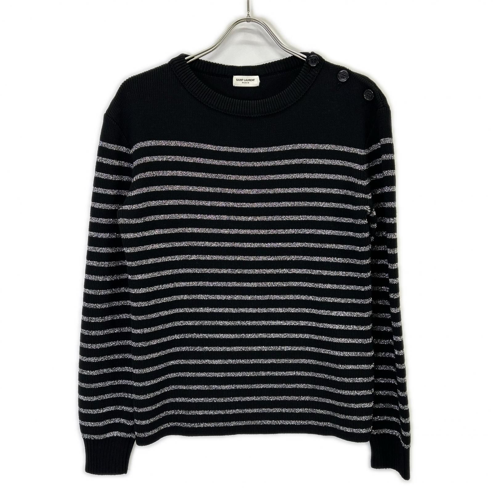 SAINT LAURENT PARIS サンローランパリ 588078 19年 ブラック ボーダー