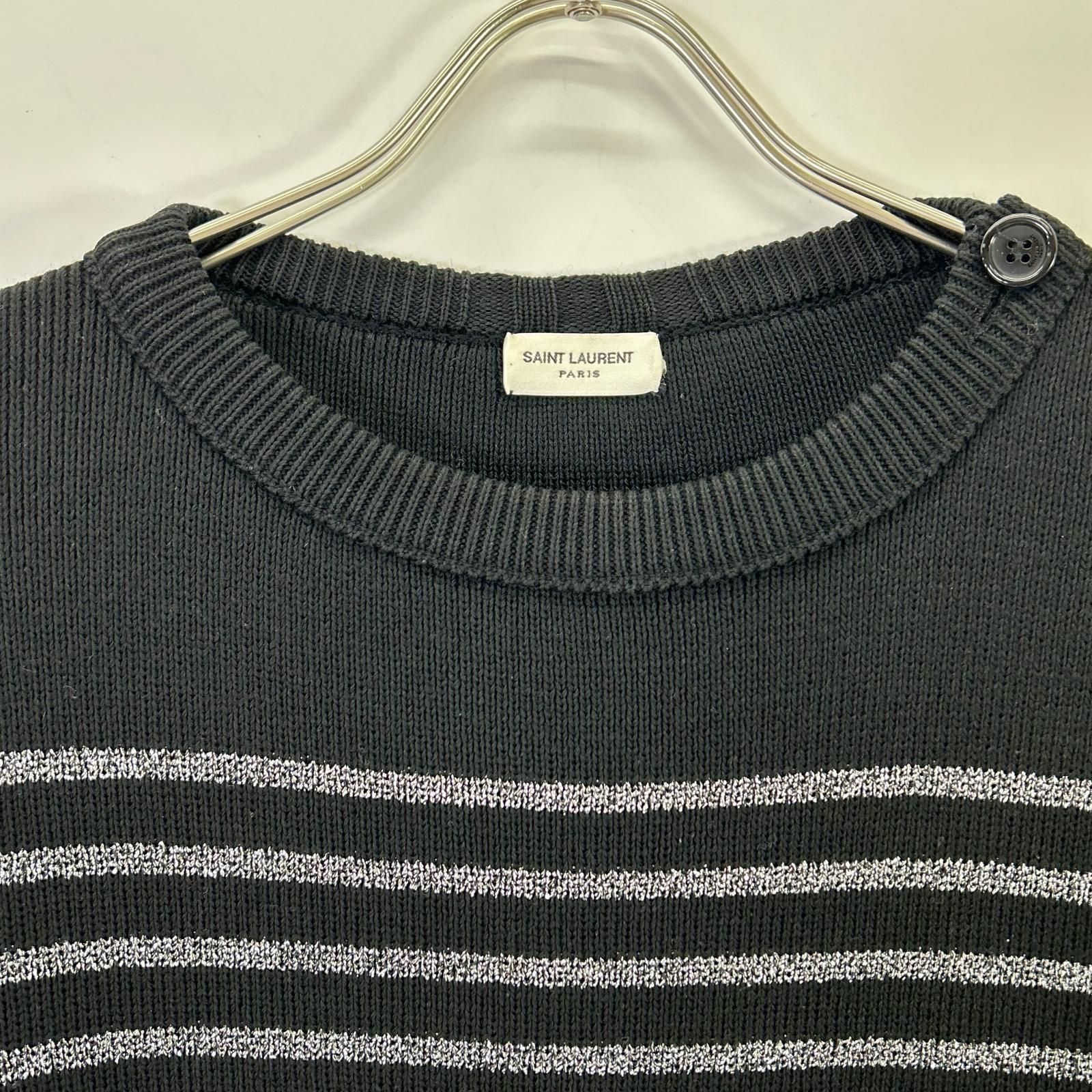 SAINT LAURENT PARIS サンローランパリ 588078 19年 ブラック ボーダー