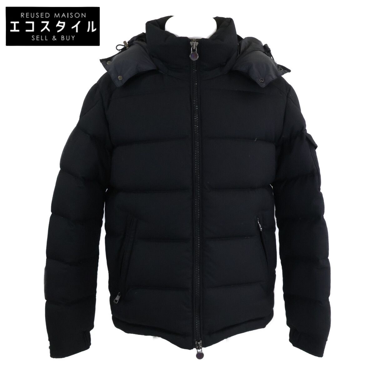 MONCLER　モンクレール　MONTGENEVRE モンジュネーブル ウール フード付ダウンジャケット　2