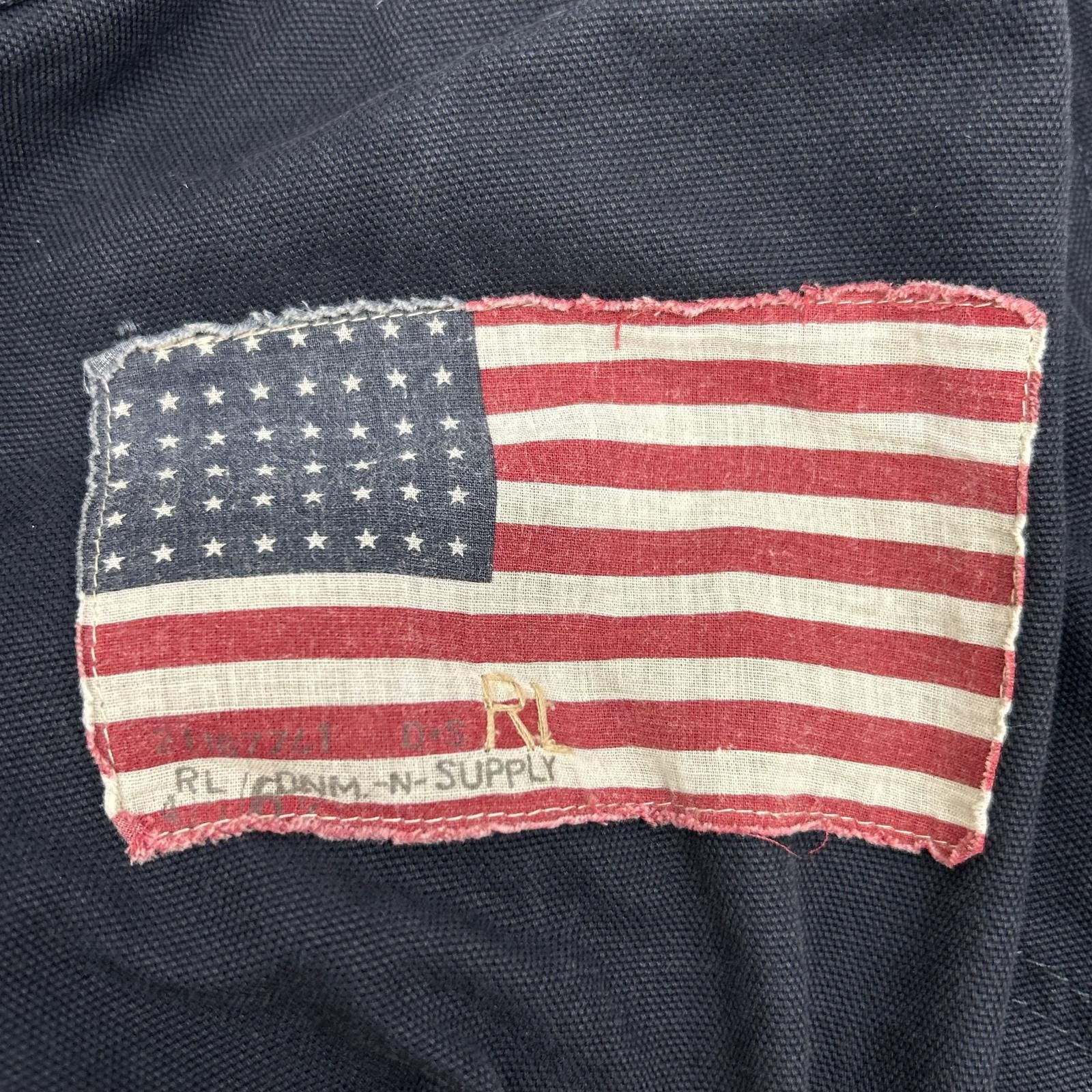 RalphLauren Denim&Supply ラルフローレンデニム&サプライ ネイビー 星条旗デザイン MA-1 ジャケット S RalphLauren Denim&Supply ラルフローレンデニム&サプライ ネイビー