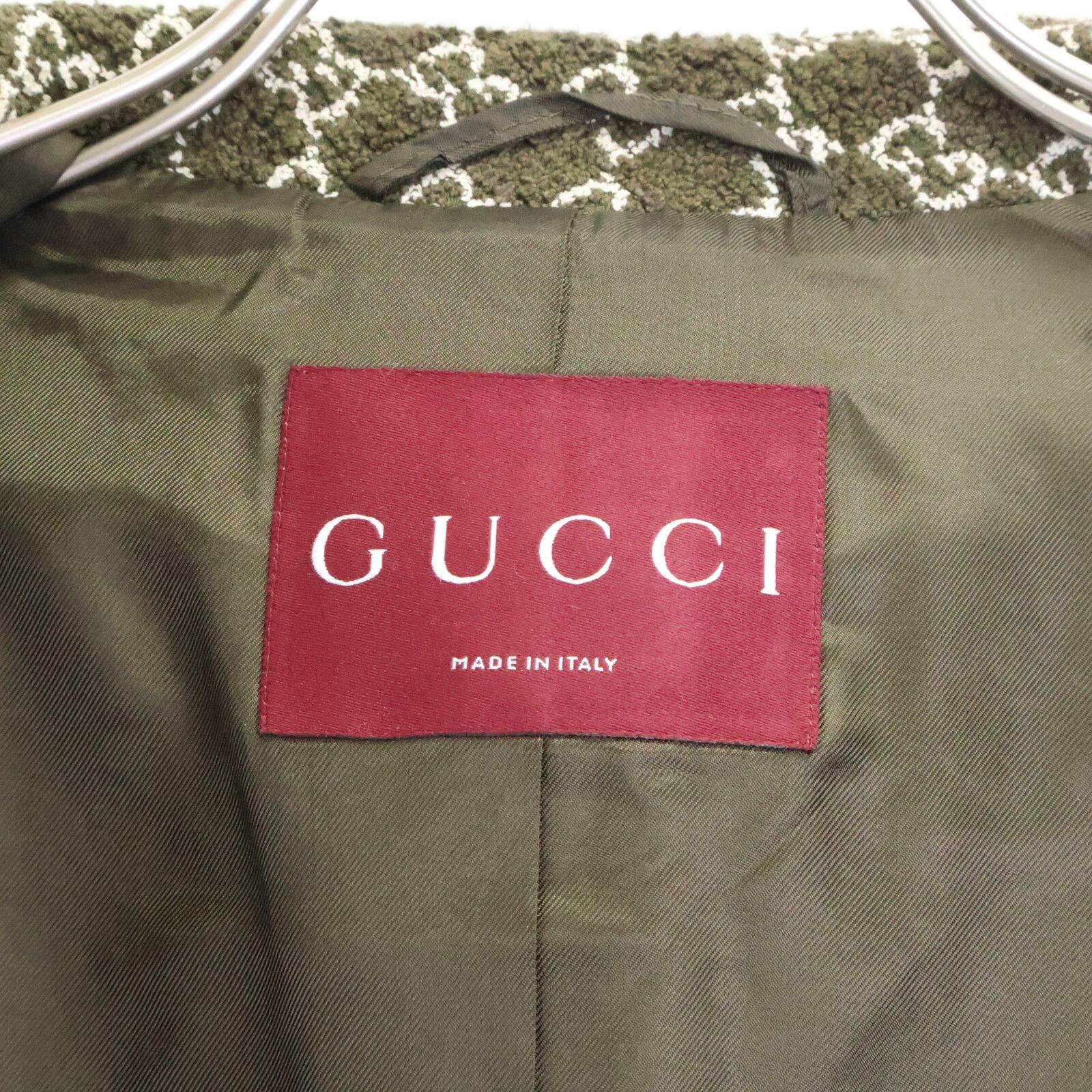 GUCCI　グッチ　【新品/国内正規】FW25 835539 GGブークレ シングルジャケット　40