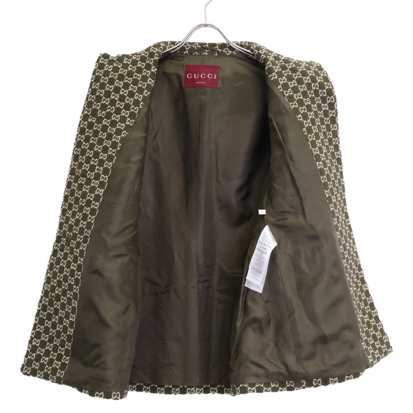 GUCCI　グッチ　【新品/国内正規】FW25 835539 GGブークレ シングルジャケット　40