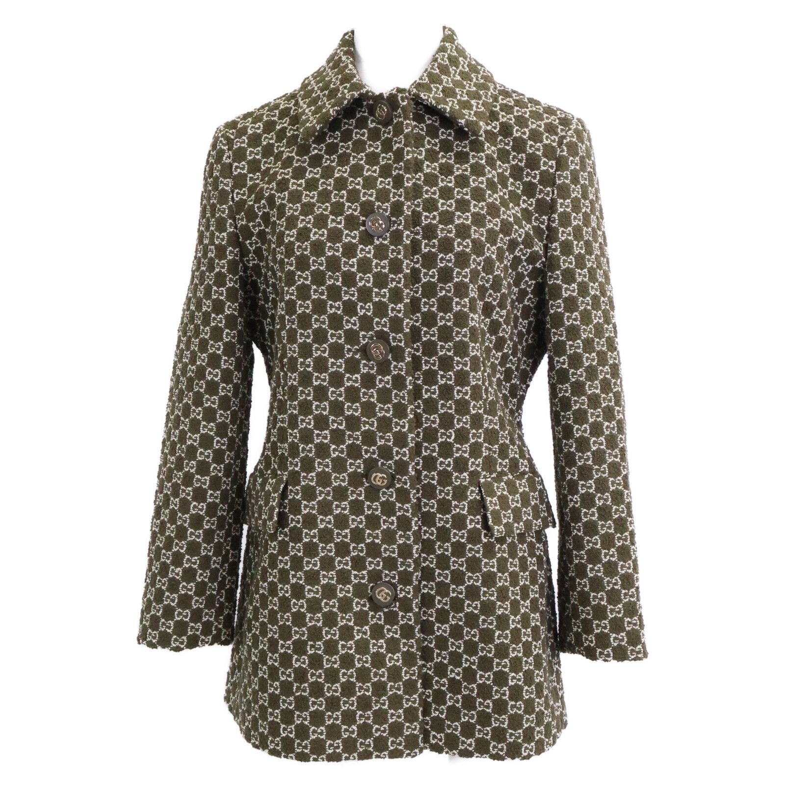 GUCCI　グッチ　【新品/国内正規】FW25 835539 GGブークレ シングルジャケット　40