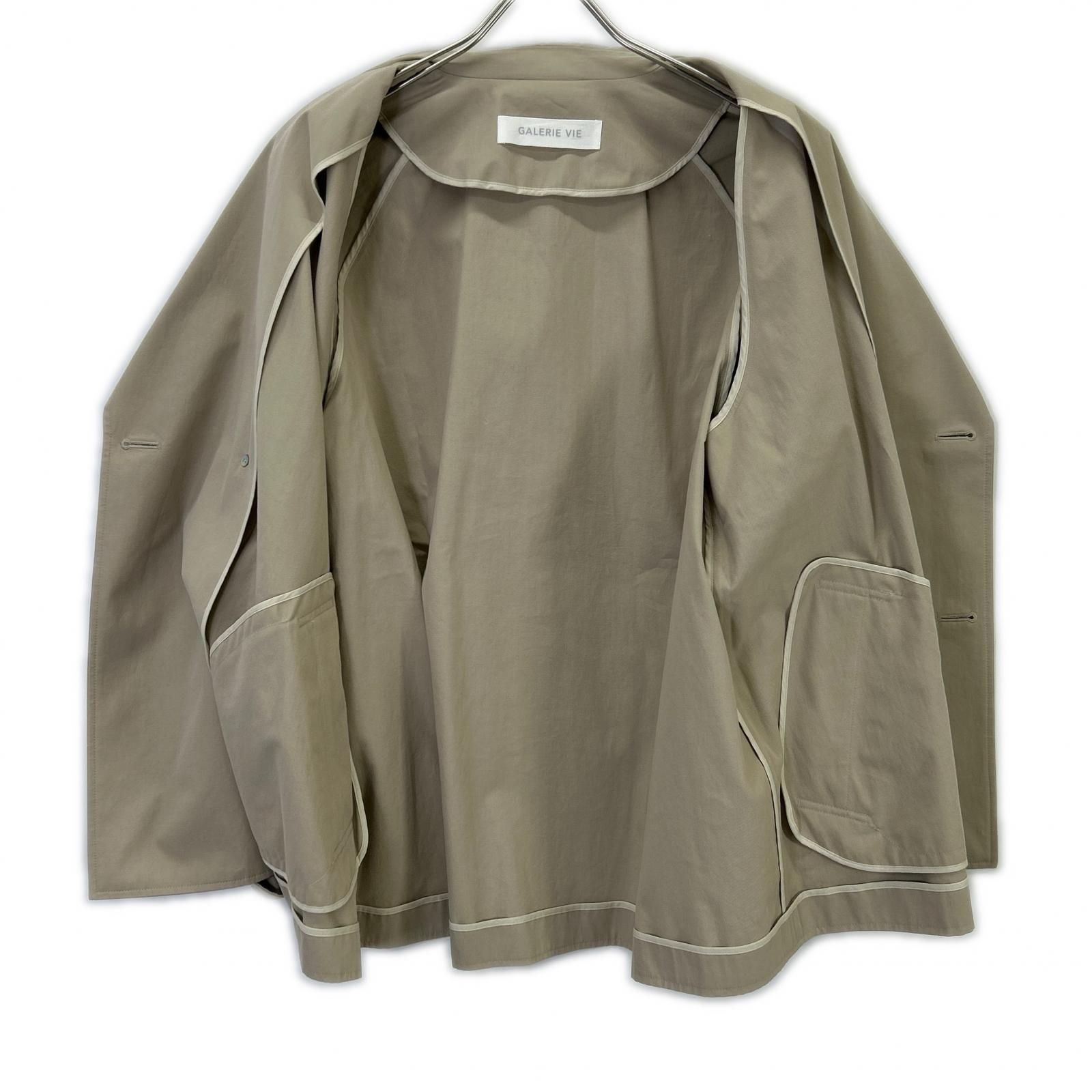 GALERIE VIE ギャルリーヴィー 24SS ベージュ パウダーコットンツイル