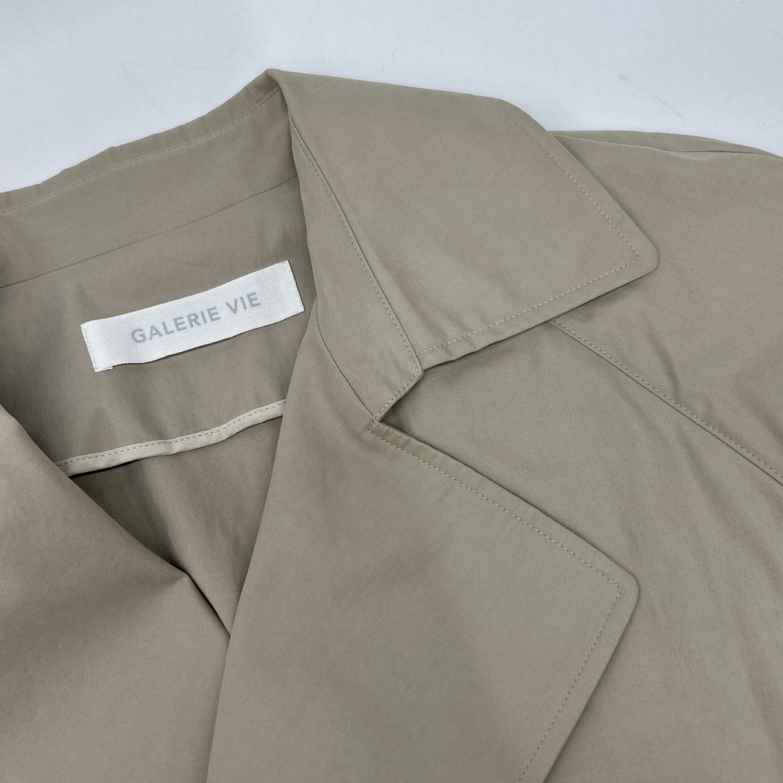 GALERIE VIE ギャルリーヴィー 24SS ベージュ パウダーコットンツイル
