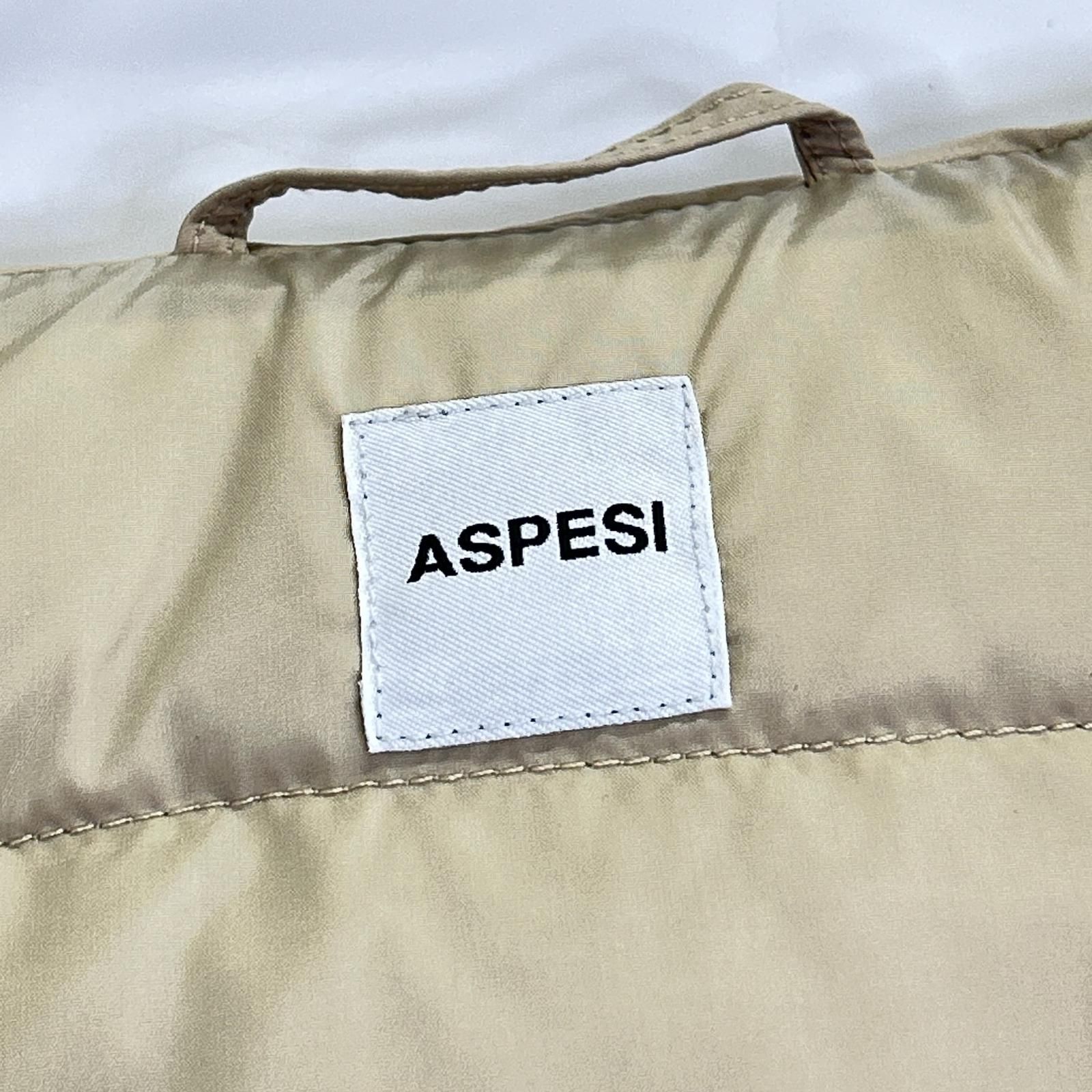 ASPESI アスペジ 1I58 ベージュ AGILE ダブルジップダウンベスト XS