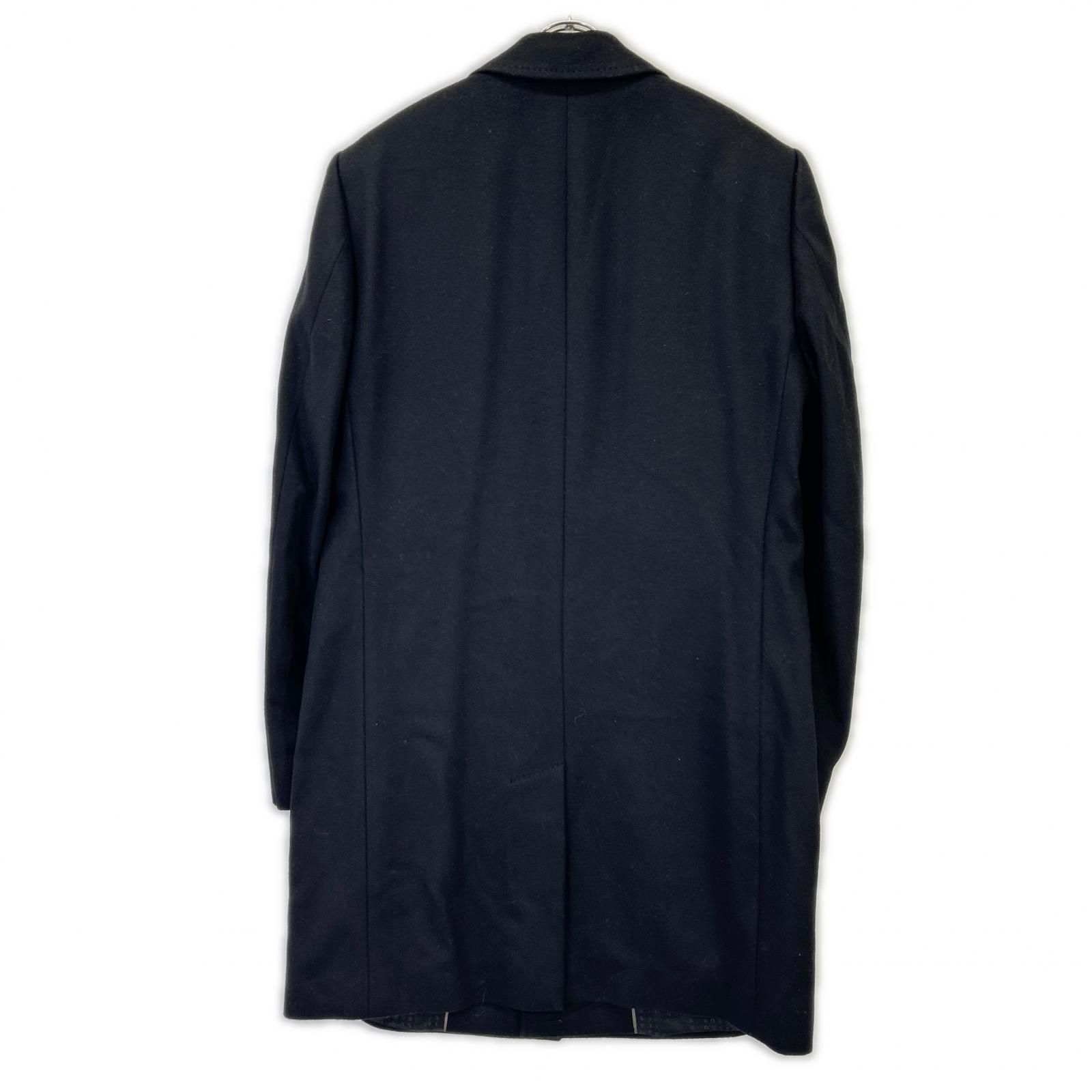 HUGOBOSS ヒューゴボス 10237369 ブラック ウールカシミヤ チェスター