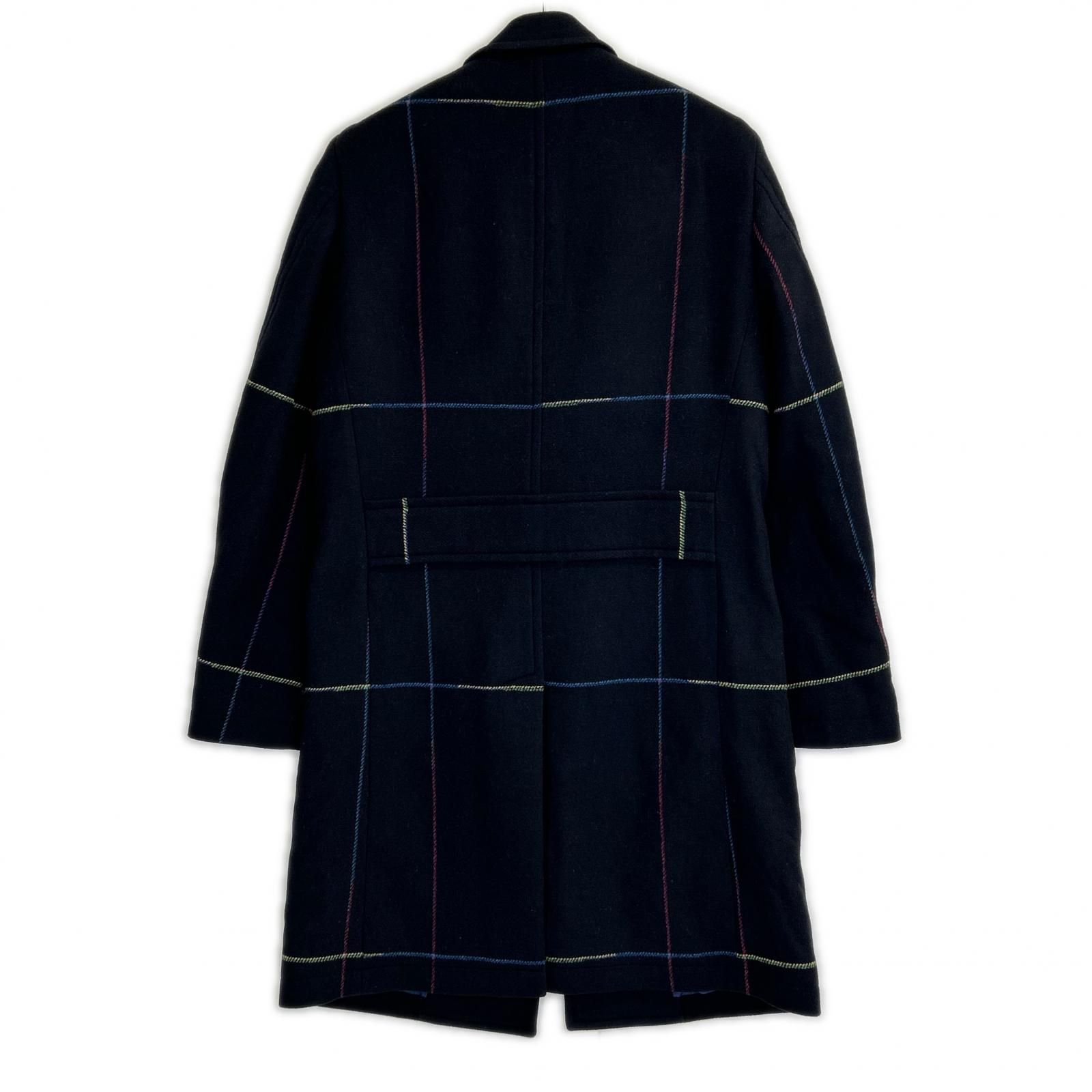 【美品】現行ピュアカシミヤ100% ポールスミス チェスターコート L ネイビー PaulSmith ポールスミス ネイビー PY-BM-83376 ウール混 チェスター