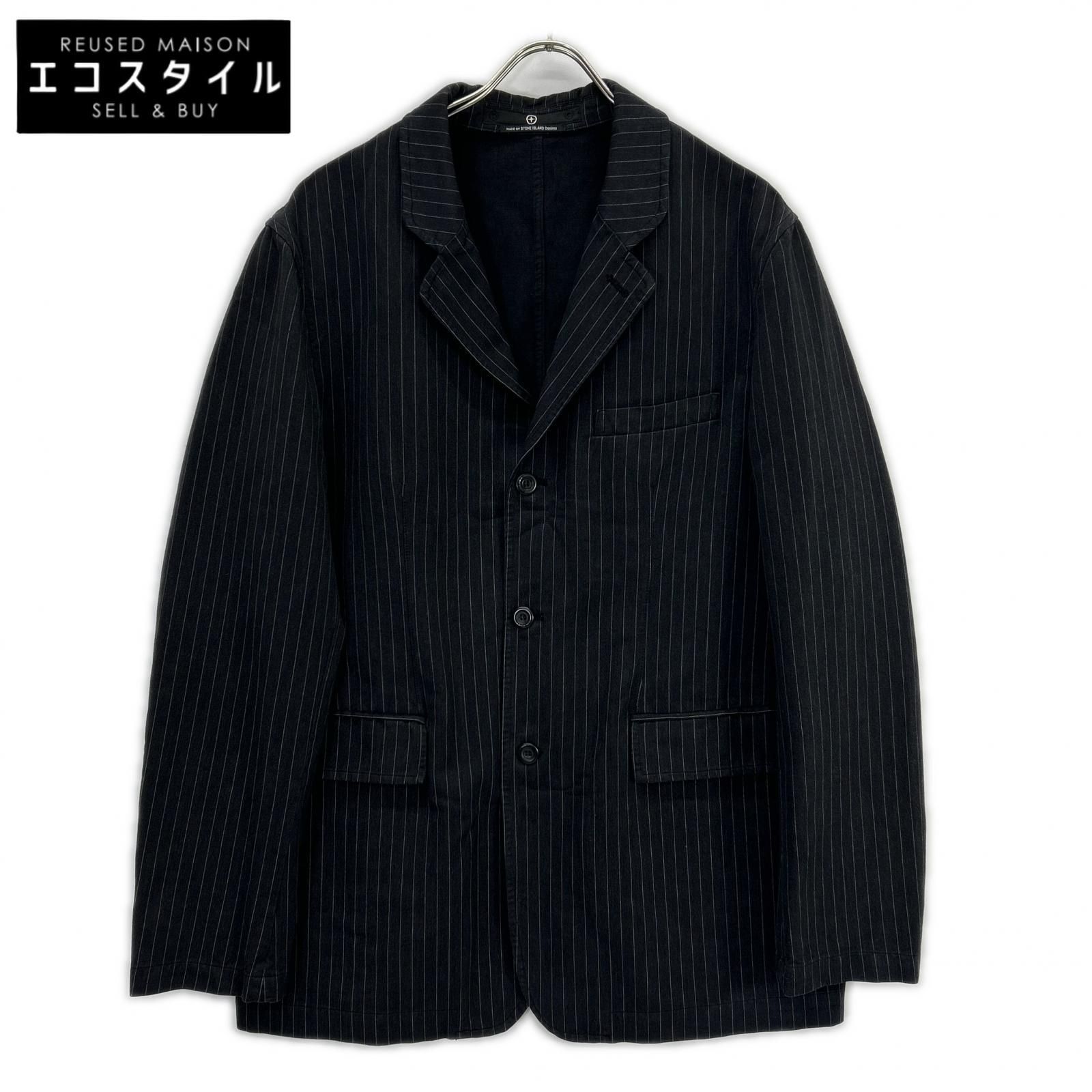 STONE ISLAND　ストーンアイランド　Denims グレー 00s ポールハーヴェイ期 ピンストライプ3Bテーラードジャケット