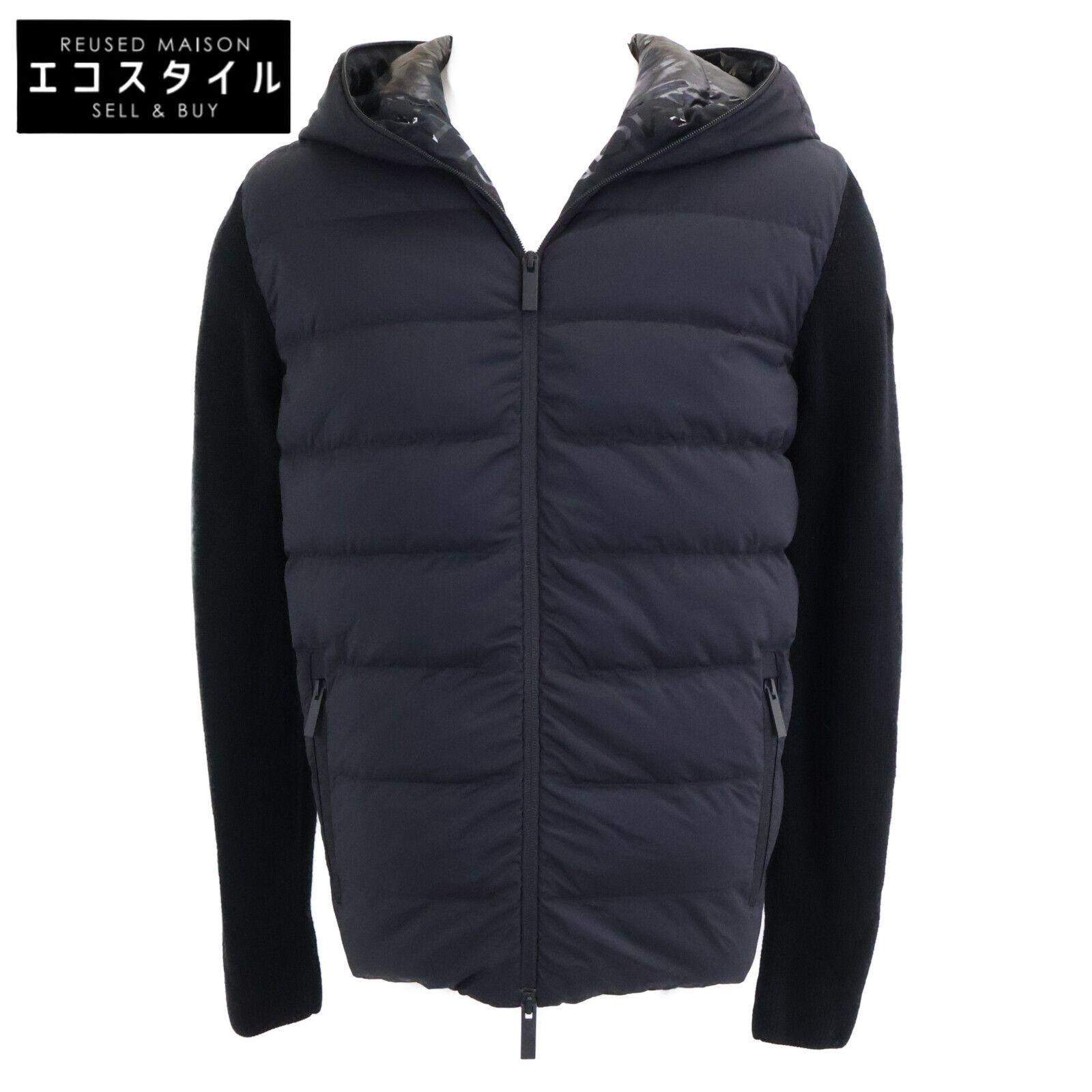 MONCLER モンクレール 美品 CARDIGAN TRICOT ニット切り替え ダウン