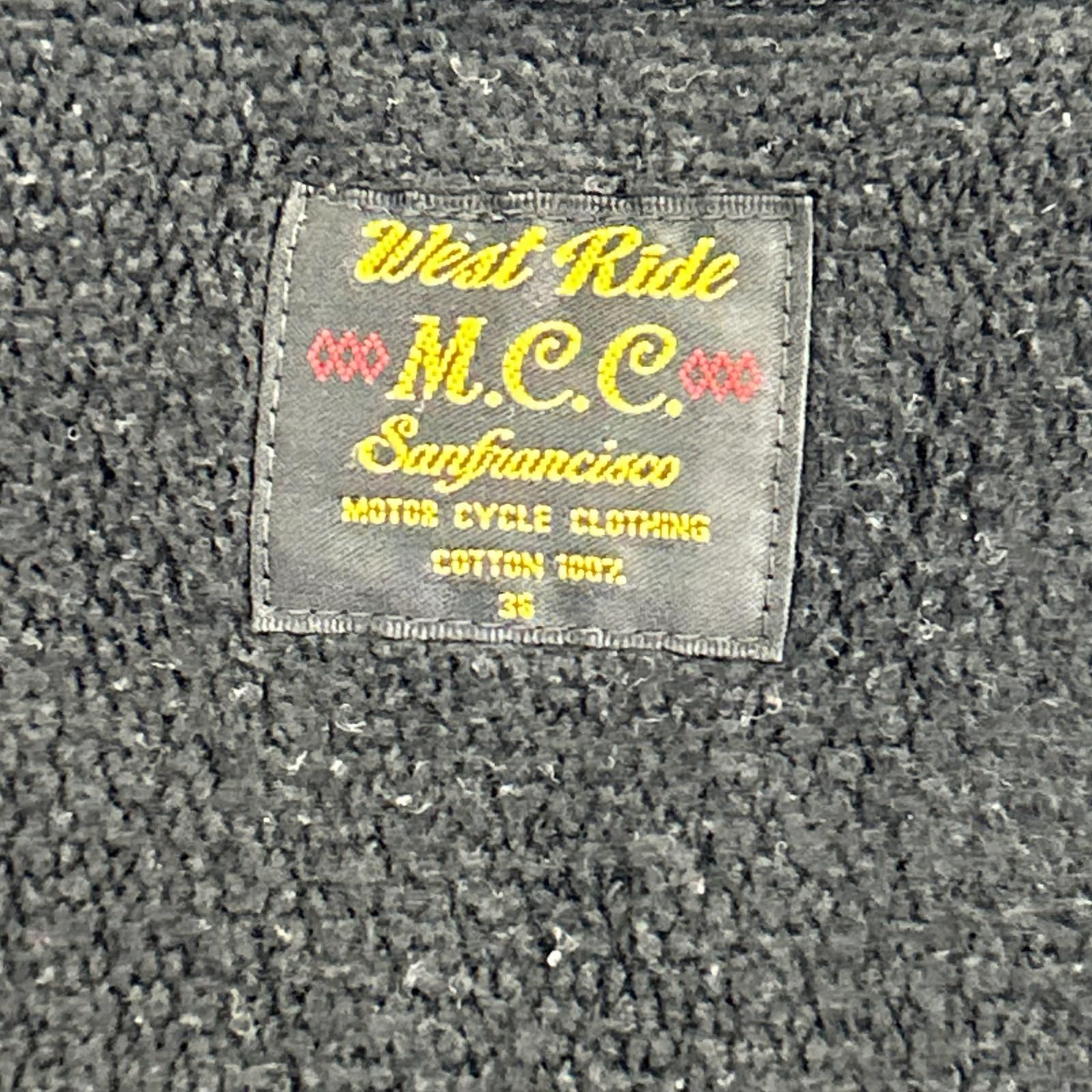 WESTRIDE ウエストライド ブラック コットン FULL ZIP PAKA フルジップ