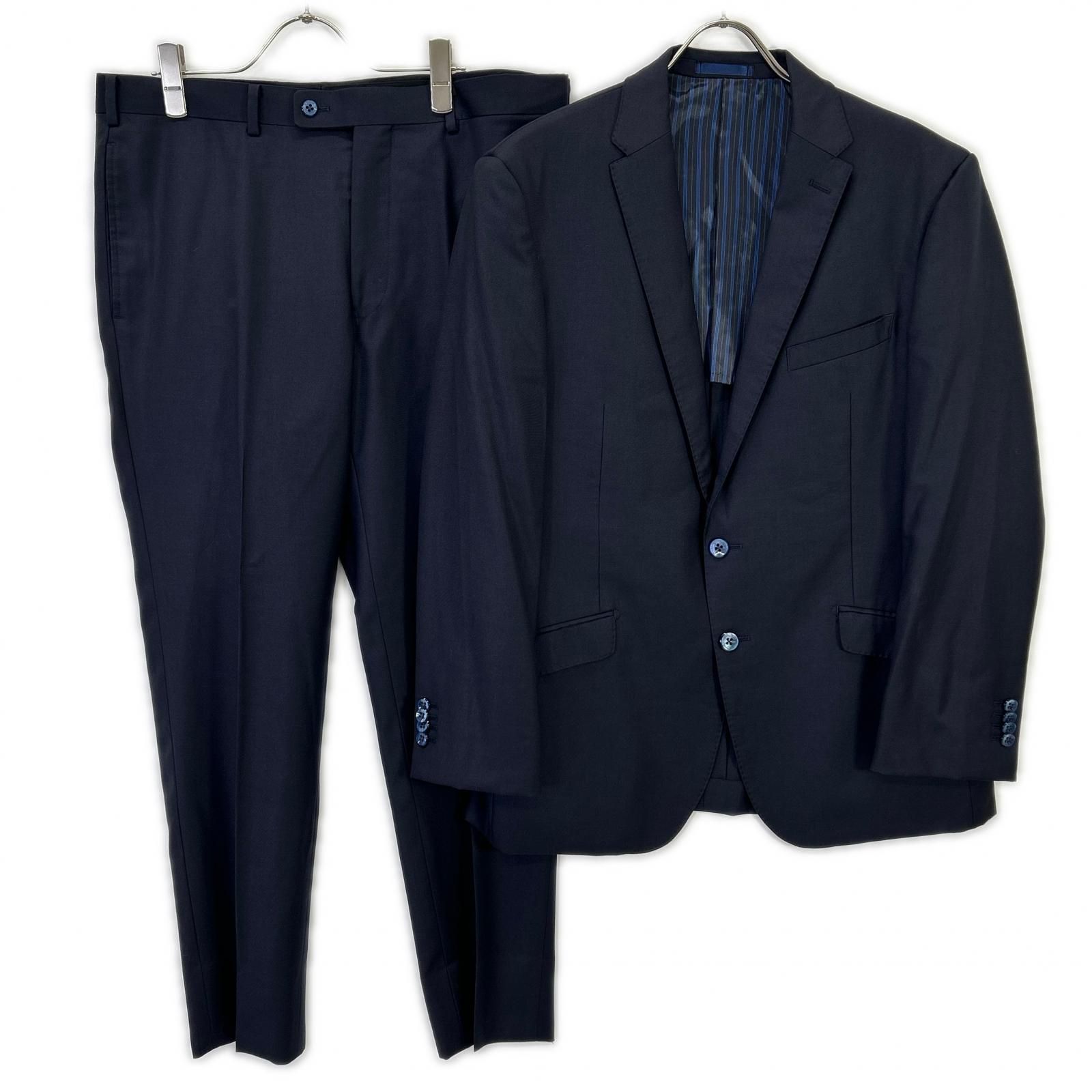 【Global Style】ネイビー DORMEUIL EXEL スーツ 表記なし スーツ 【Global Style】ﾈｲﾋﾞｰ DORMEUIL EXEL ｽｰﾂ 表記なし