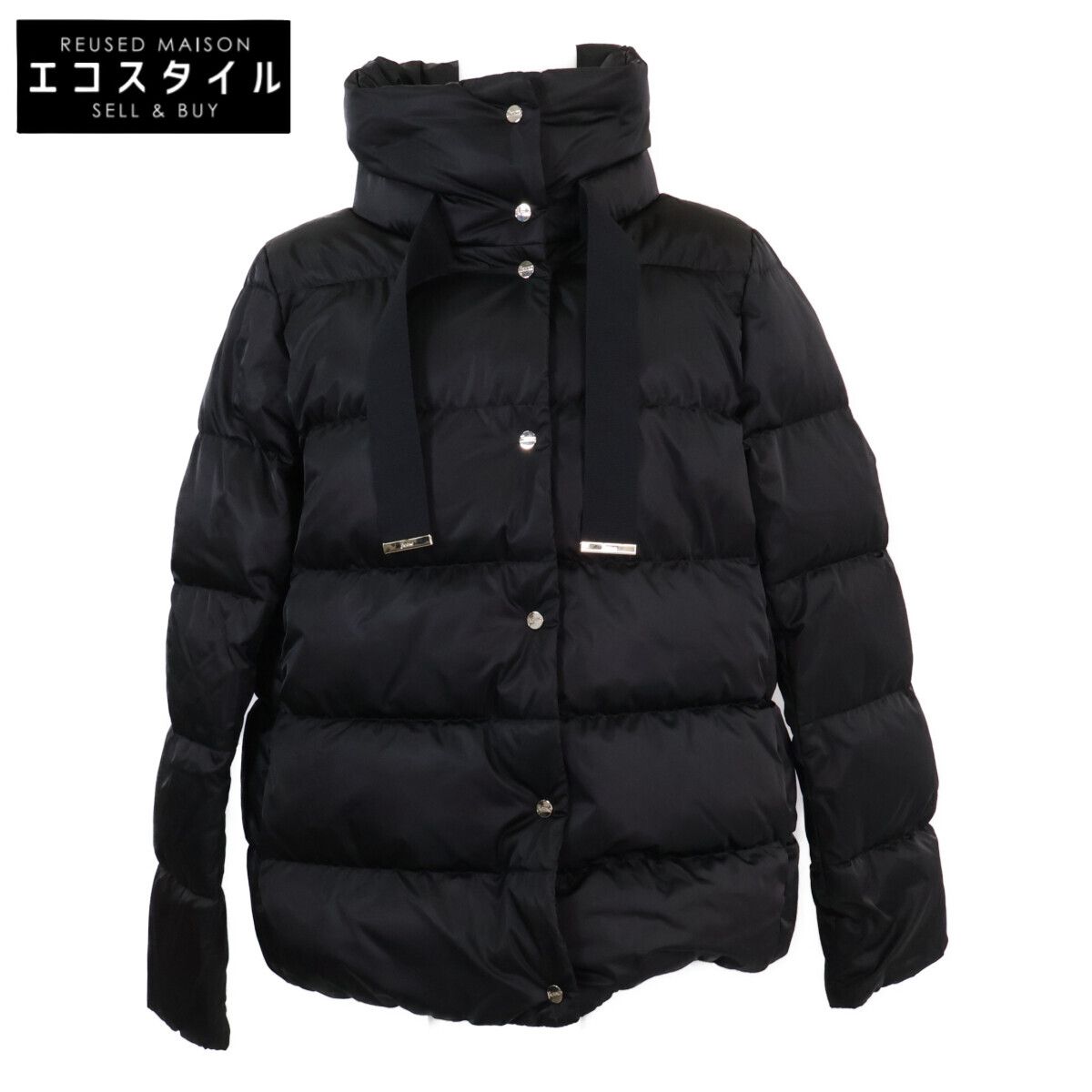 HERNO　ヘルノ　美品 国内正規 PI001936D ブラック RASO ダウンジャケット　42