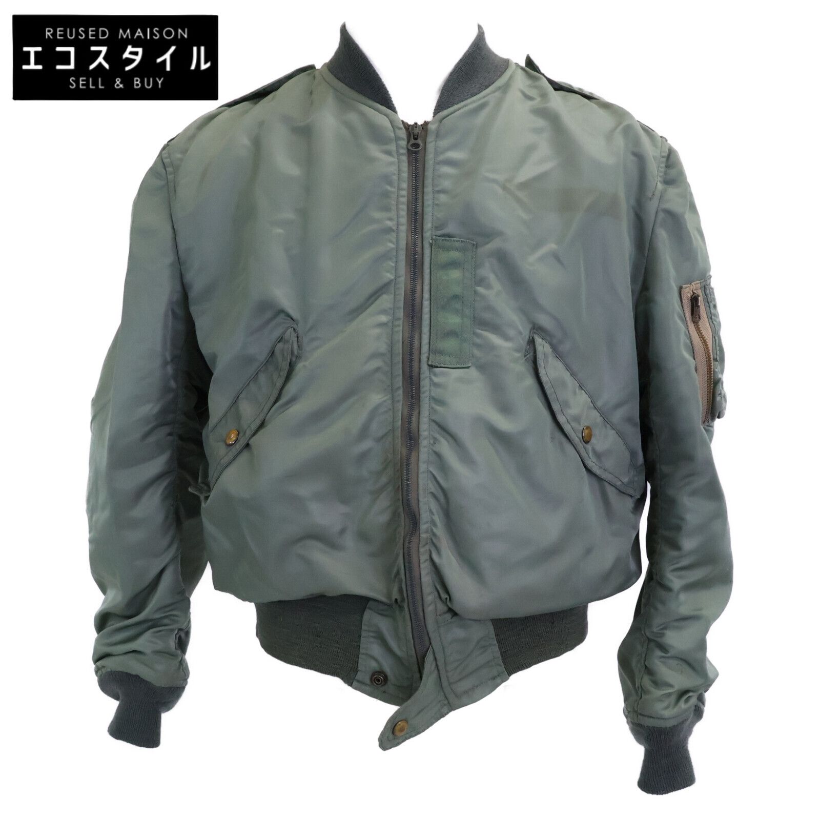 UNITED STATES AIRFORCE　ユナイテッドステイツエアフォース　55年製 セージグリーン U.S.A.F L2-B ナイロン フライトジャケット