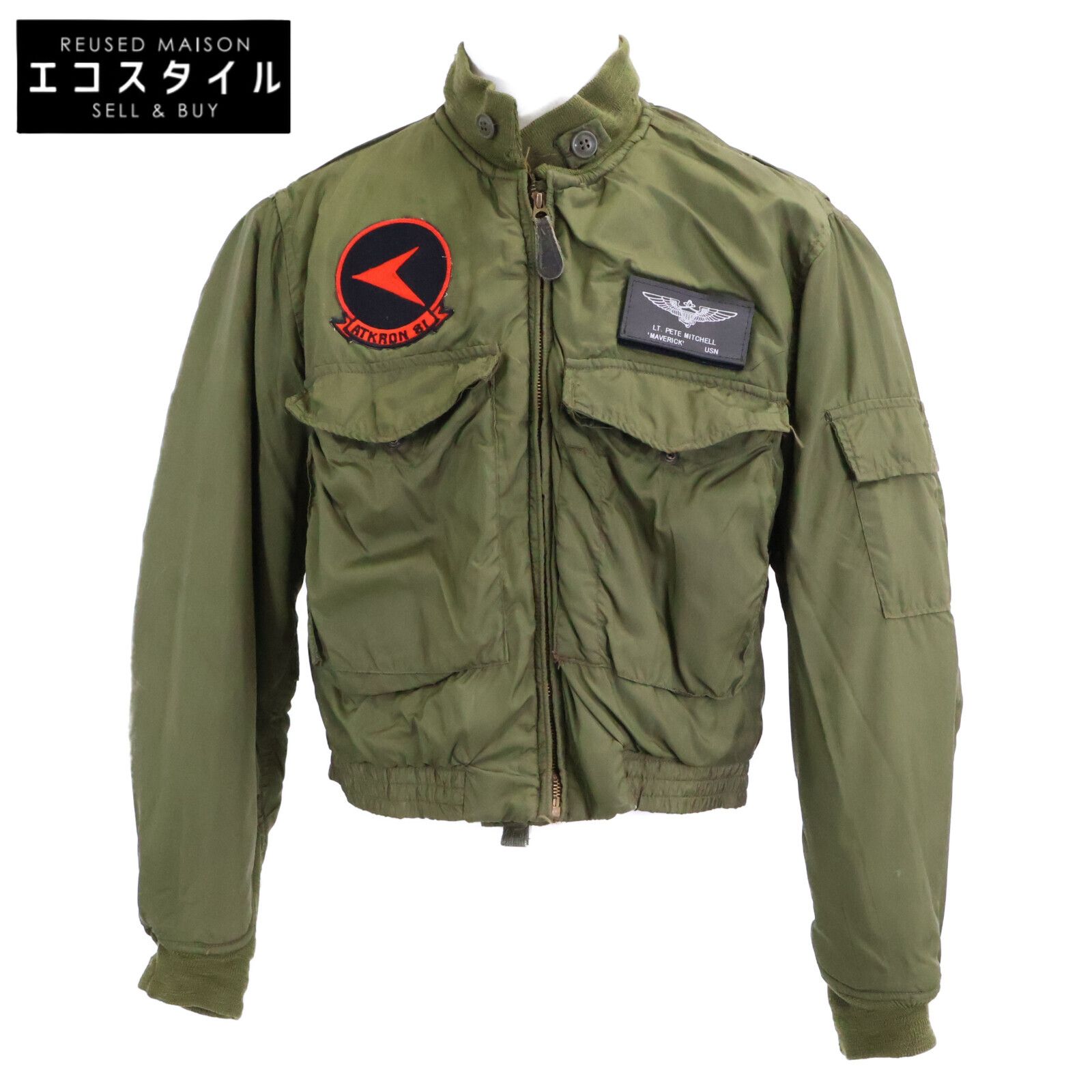 UNITED STATES AIRFORCE　ユナイテッドステイツエアフォース　MIL-S-18342C 70's KINGS POINT社 MAVERRICK WEP ナイロン フライトジャケット　40R