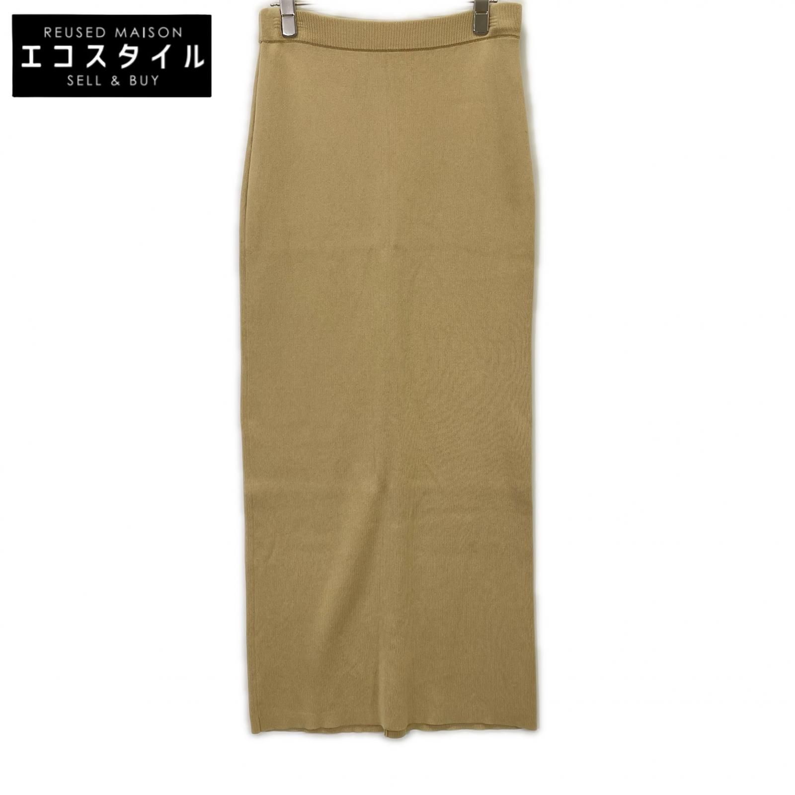 Plage　プラージュ　25SS ベージュ mercerize cotton kn スカート 7,538円