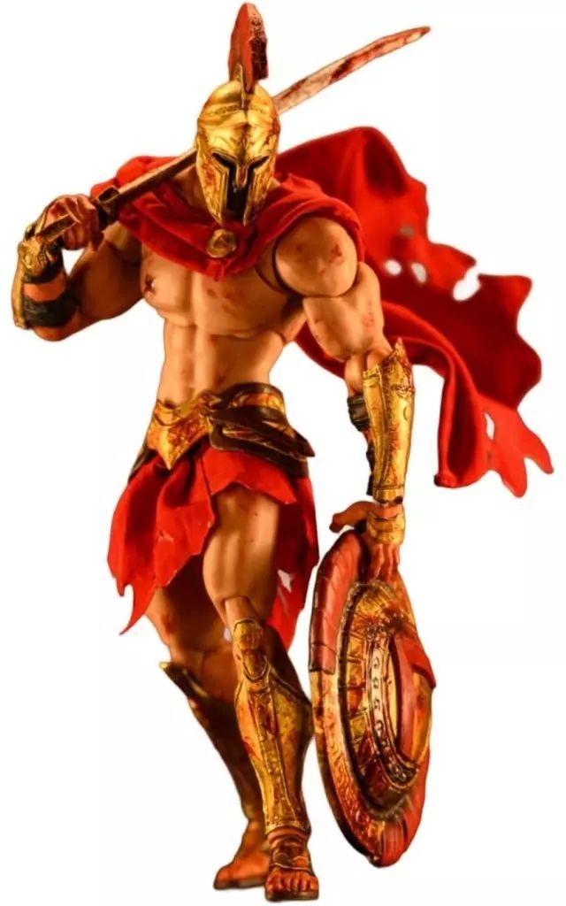 【新品】フィギュア Spartan King Leonidas I-スパルタンキング レオニダス一世- ダメージ版 1/12 アクションフィギュア 9,490円