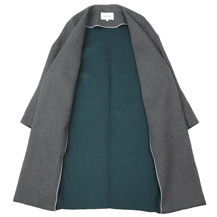 SALE】【美品】ENFOLD エンフォルド ノーカラーコート サイズ 36