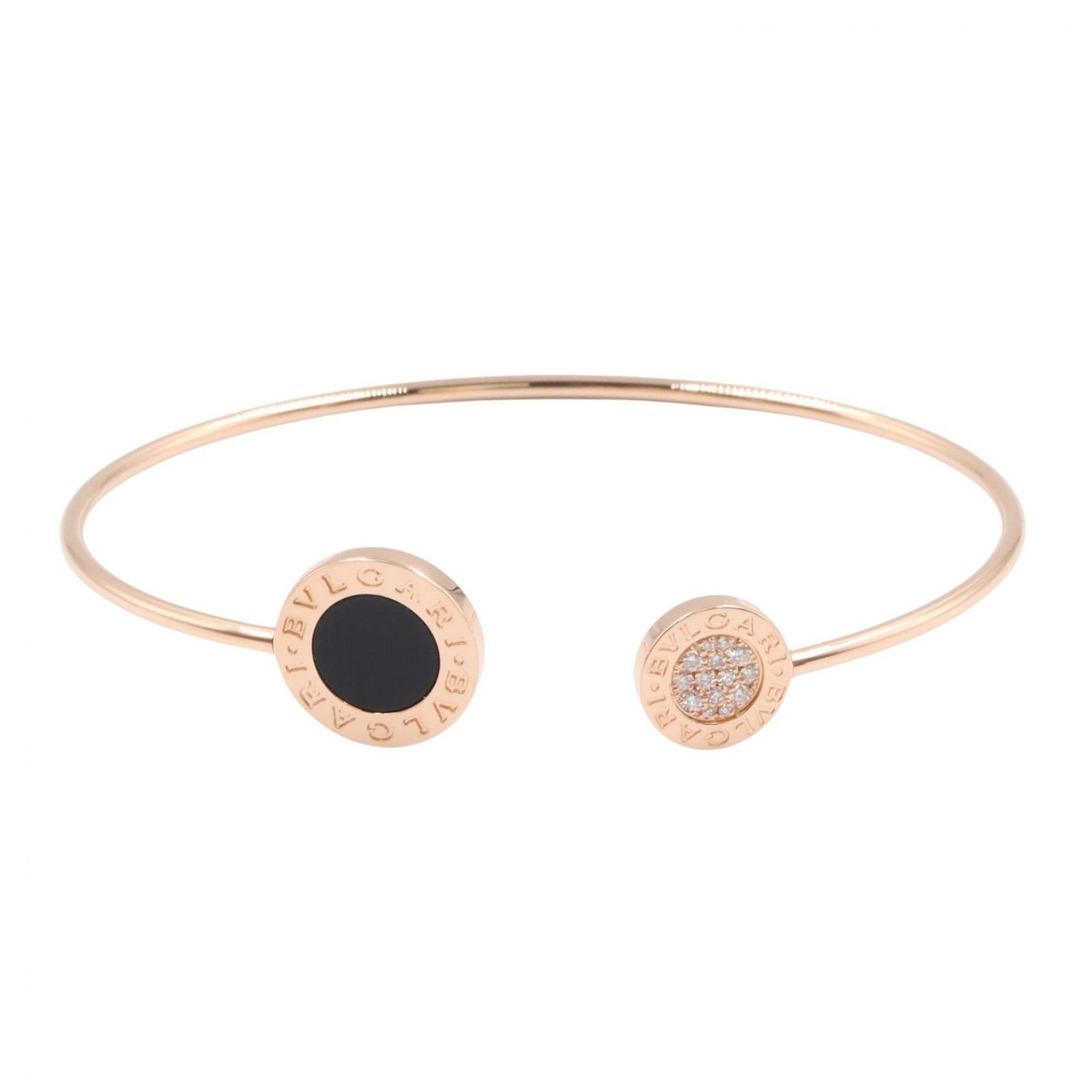 BVLGARI ブルガリ ブルガリブルガリ オニキス ダイヤ ブレスレット ブレスレット
