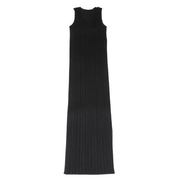 プリーツプリーズPLEATS PLEASE サイドスリットノースリーブワンピース