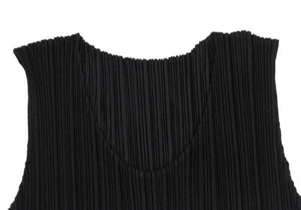 プリーツプリーズPLEATS PLEASE サイドスリットノースリーブワンピース