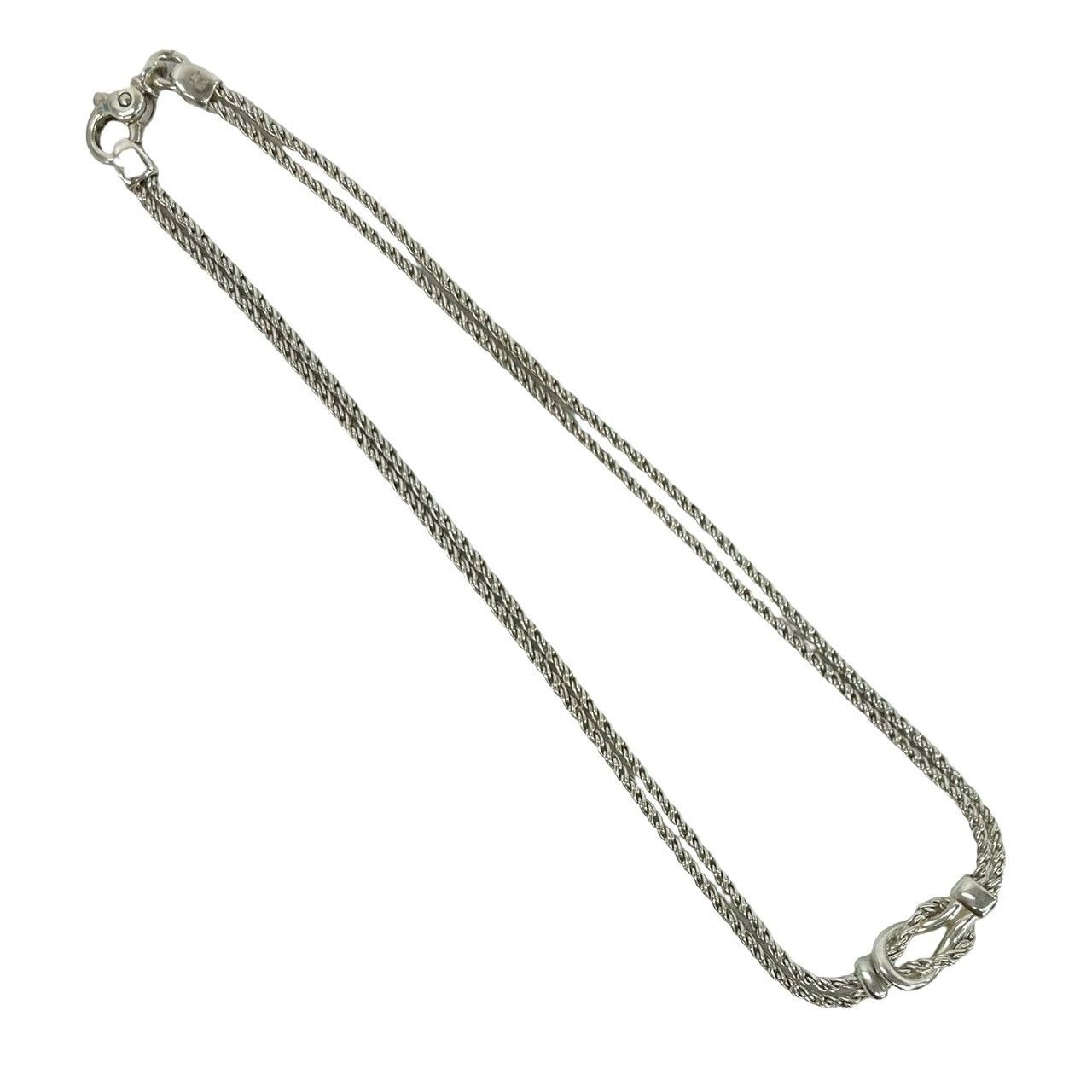 極 美品 TIFFANY&Co. ティファニー ダブルロープ センターノット