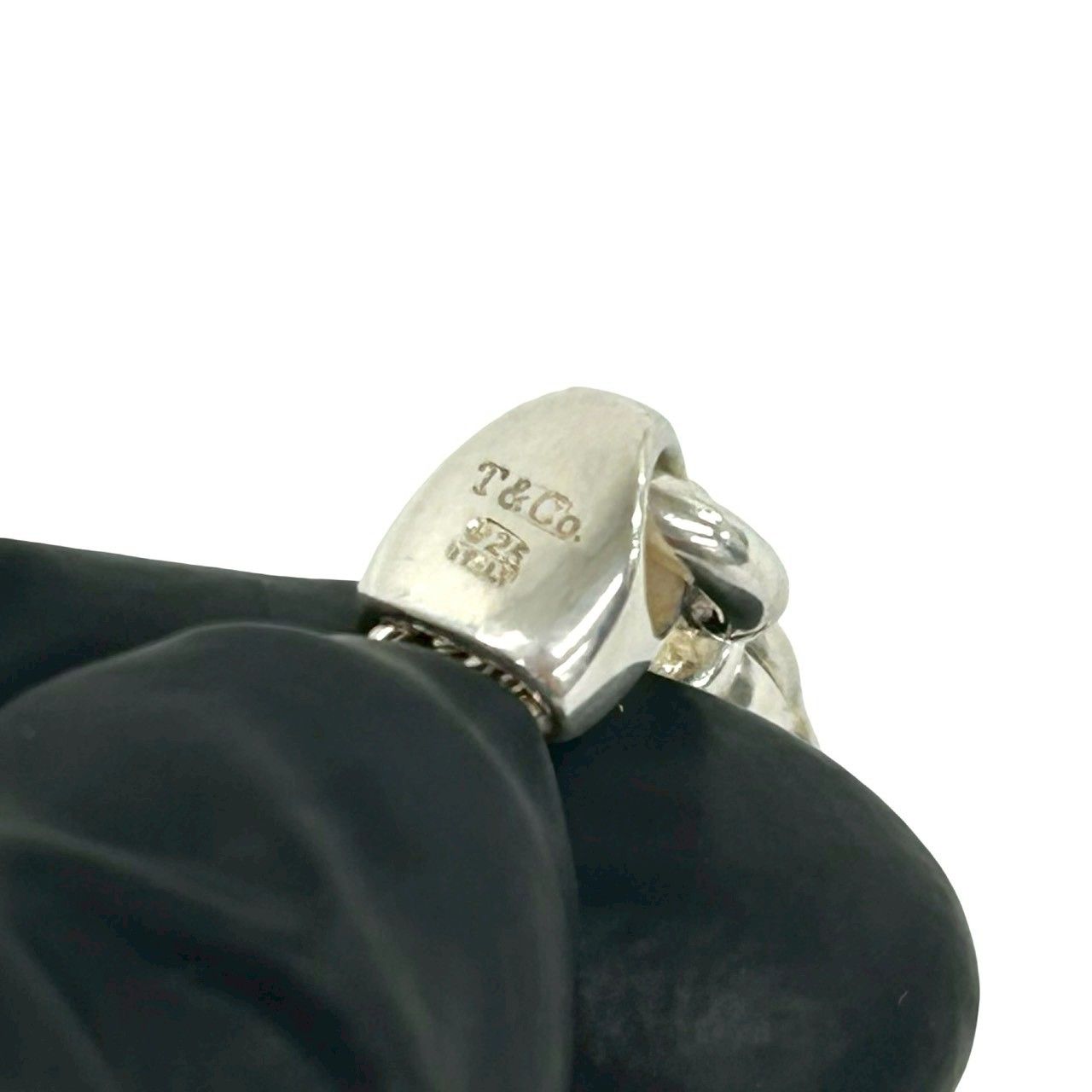 極 美品 TIFFANY&Co. ティファニー ダブルロープ センターノット