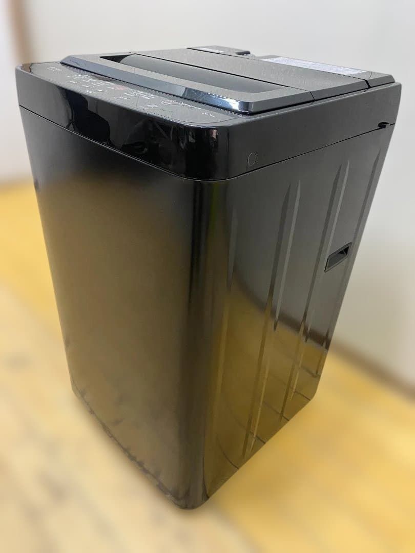 美品 YAMADA SELECT RORO YWM-T55LK 全自動電気洗濯機 5.5kg 2024年製 ブラック 高年式 一人暮らし 単身用 風乾燥 動作確認済み 113106-1-004