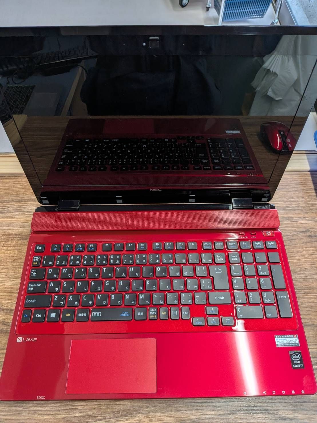 ノートパソコン　NEC LAVIE Note Standard　PC-NS700BAR-KS　Windows10 Home Core i7-5500U 8GB HDD 約1TB 15.6インチ