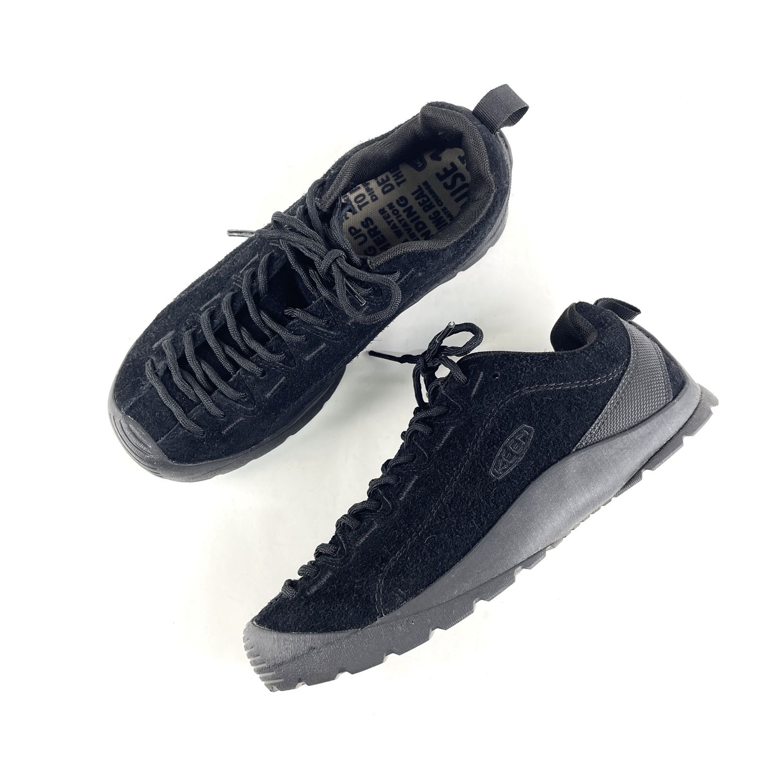 KEEN　キーン　1026849　JASPER　ジャスパー　スエード　ローカットスニーカー　アウトドアシューズ　23.5cm　ブラック