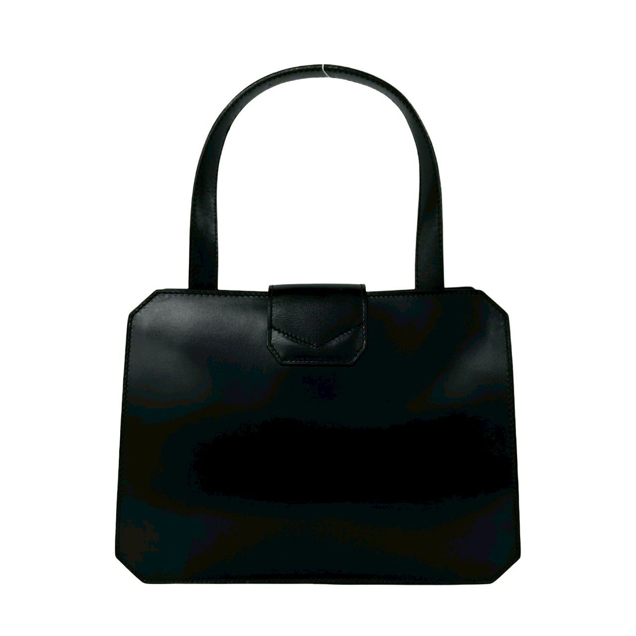 極 美品 CELINE セリーヌ ヴィンテージ リング 金具 ロゴ カーフ