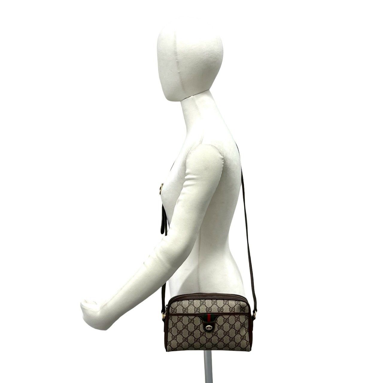 GUCCI グッチ オールドグッチ ポシェット 極 美品 GUCCI グッチ オールドグッチ シェリーライン GG ロゴ 柄