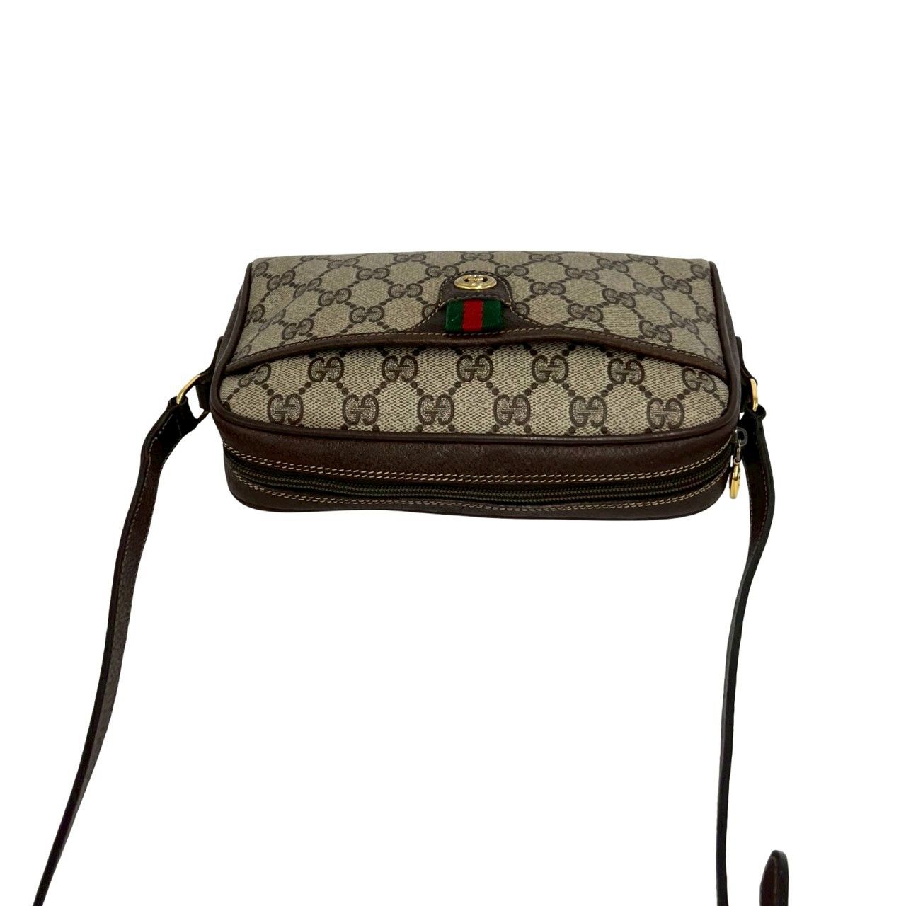 極 美品 GUCCI グッチ オールドグッチ シェリーライン GG ロゴ 柄