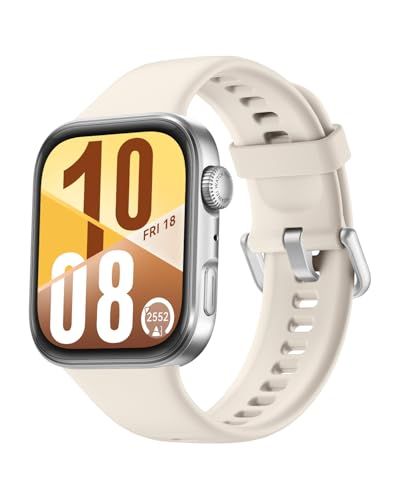 HUAWEI WATCH FIT 4 スマートウォッチ 薄型軽量 1.82インチ大画面 アウトドアに適した気圧計と測位システム 通知 フィットネス ヘルストラッカー 情緒測定 10日間ロングバッテリー iOS/Android ホワイトys fac8e7c0
