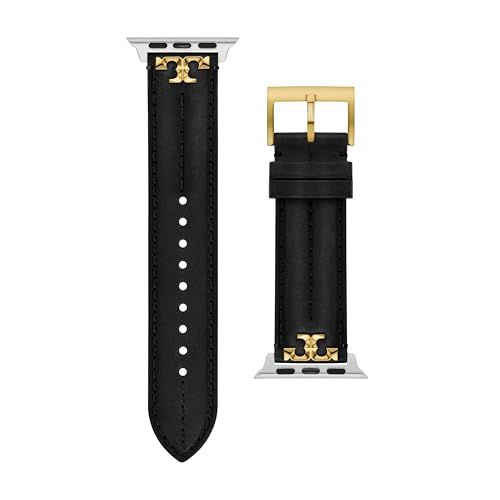 Tory Burch レディース キラブラックレザーバンド Apple Watch?用 (モデル:TBS0107E), ブラック///ホワイト, One Size, キラ。ys 77795df3 22,703円