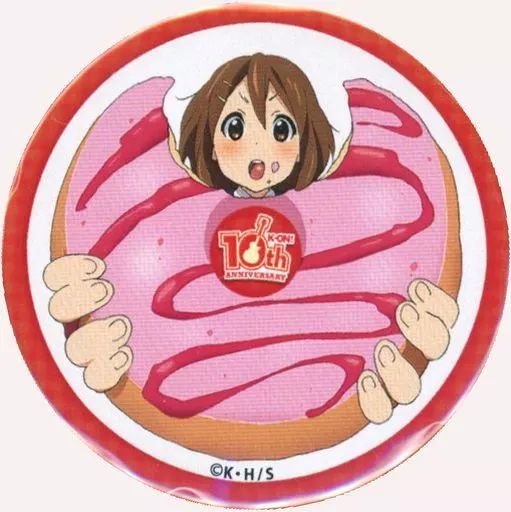 中古】バッジ・ピンズ 平沢唯 「けいおん!10周年 桜高購買部 渋谷