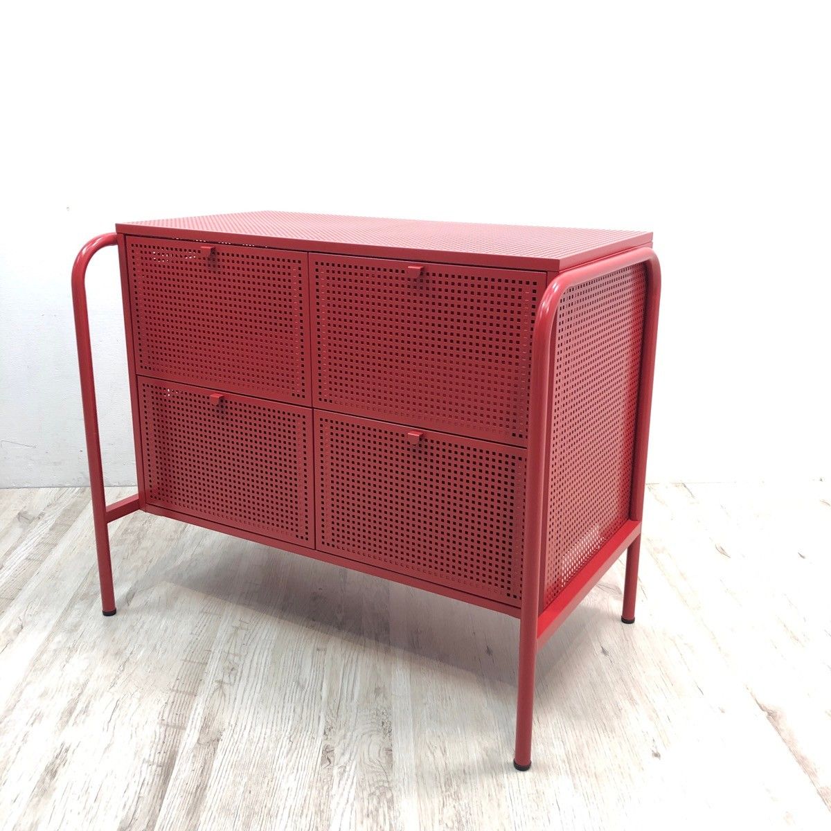 廃盤 希少】IKEA イケア NIKKEBY ニッケビー レッド 廃盤品 84×70