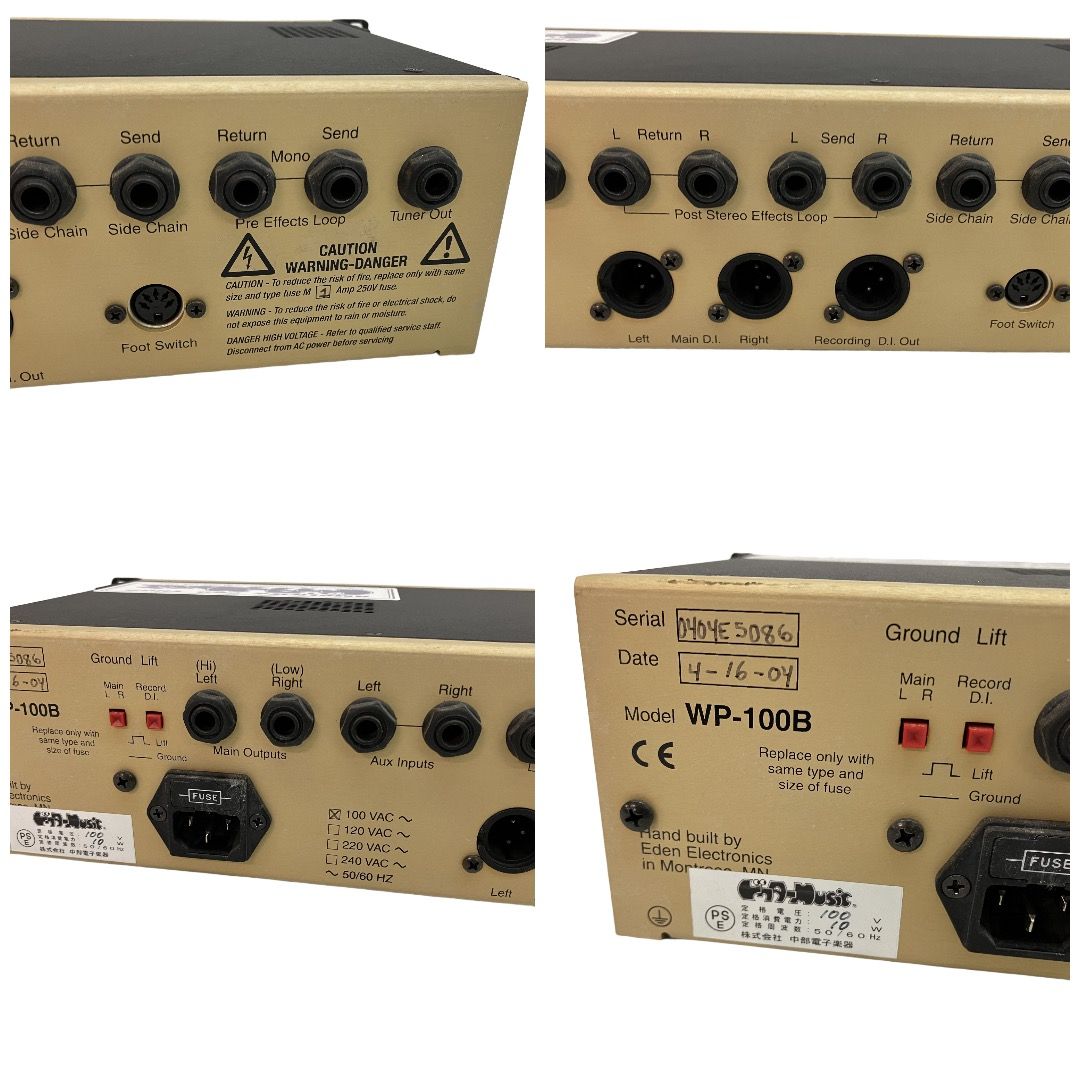 EDEN WP-100 The Navigator プリアンプ ベース アンプ 音響機材 中古