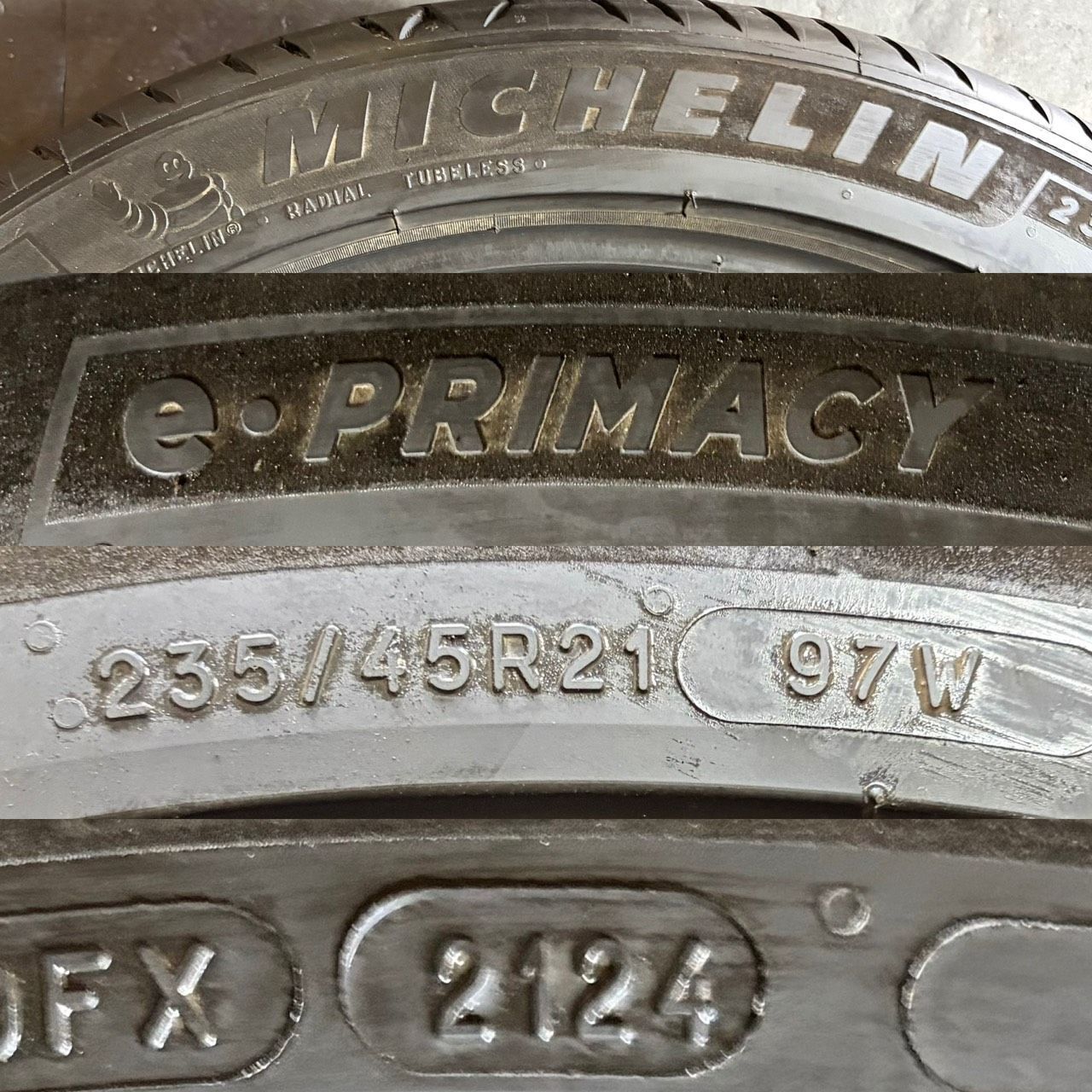 2024年製 約8.7～8.8分山 ミシュラン MICHELIN プライマシー e PRIMACY